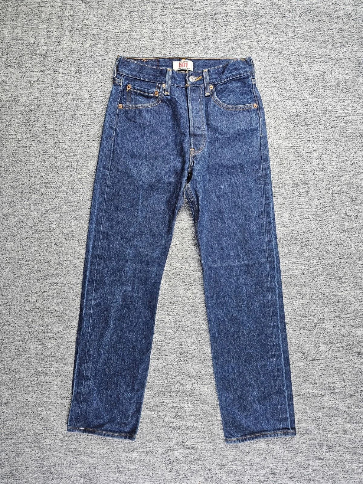 Levi's Levi's 501 Original Fit Dark Wash Jeans W28 L32 Button Fly Size US 28 / EU 44 - 1 Thumbnail