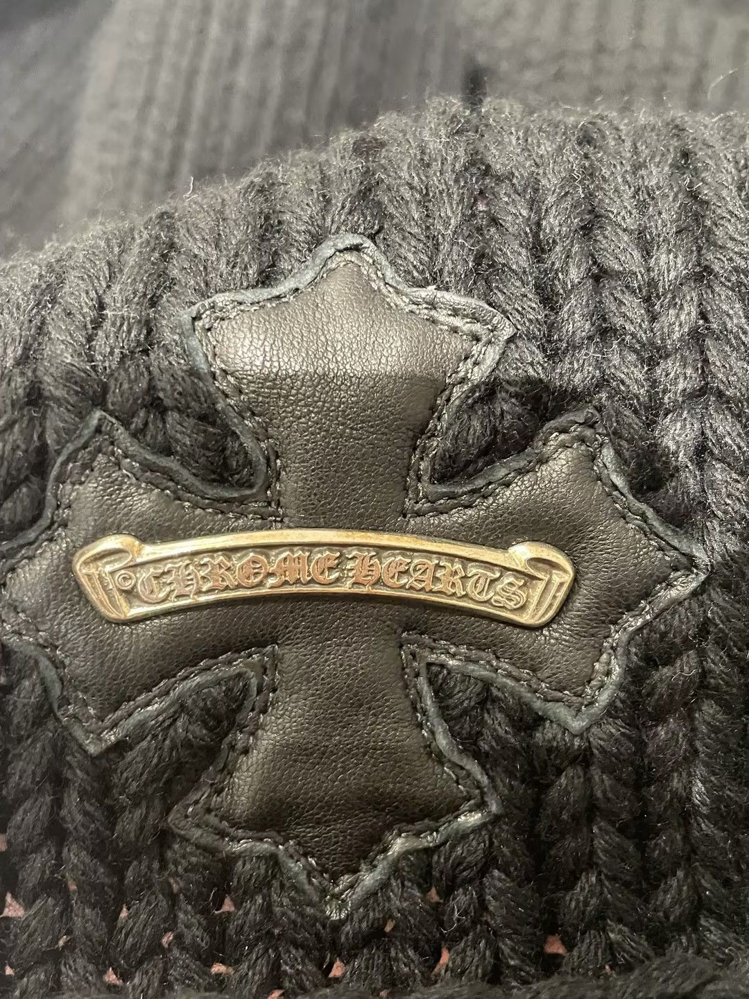 Chrome Hearts Chrome Hearts Leather Patch Cotton Rollneck Knit Sweater Size US XXL / EU 58 / 5 - 5 Thumbnail