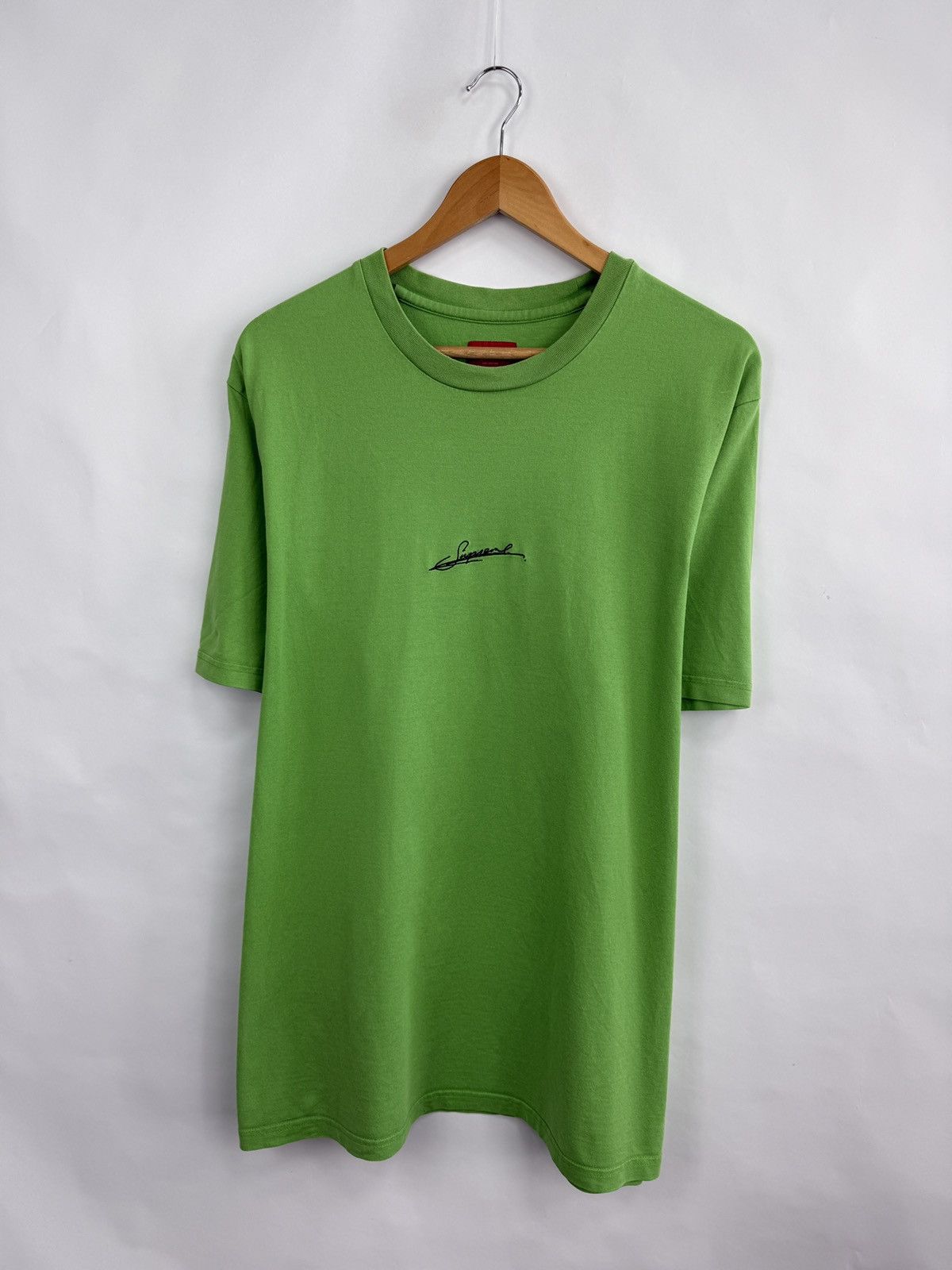 Supreme 🇺🇸 Y2K Supreme Green T-Shirt Skateboard BMX Rare Retro Hype Size US XL / EU 56 / 4 - 3 Thumbnail