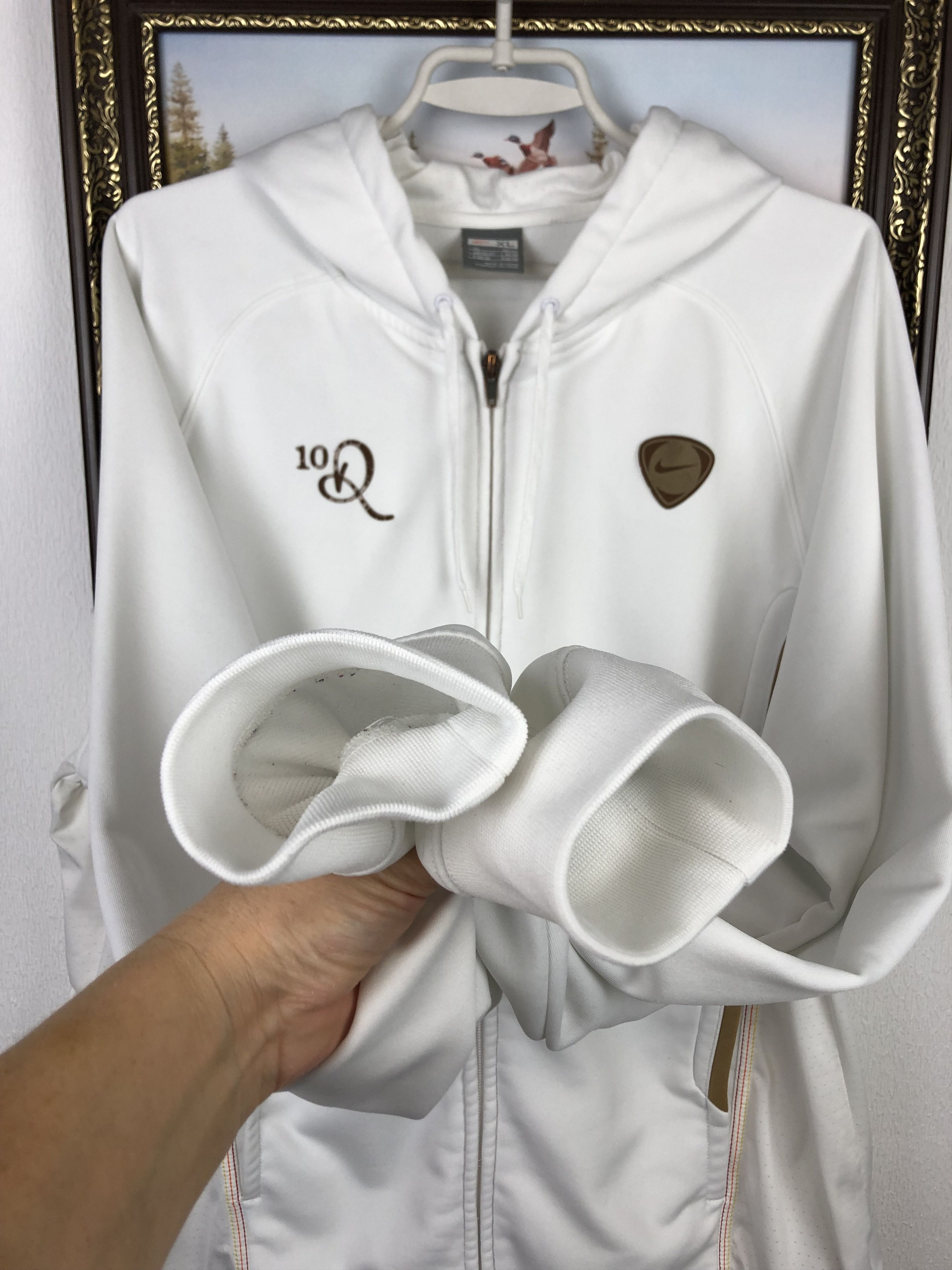 Nike × Vintage Vintage R10 Ronaldinho Football Jacket Hooded Soccer Track Size US XL / EU 56 / 4 - 4 Thumbnail