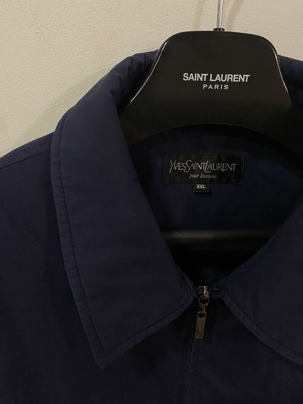 Yves Saint Laurent Warm YSL Jacket Navy YSL Bomber Size US XXL / EU 58 / 5 - 16 Thumbnail