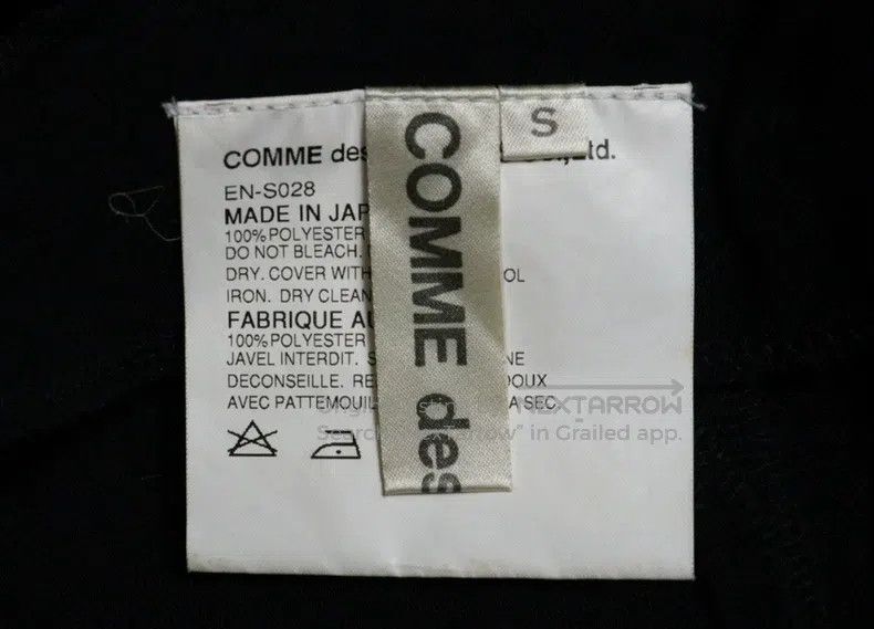 Comme des Garcons Comme Des Garcons size S Side zipper skirt, black Size 23" - 5 Thumbnail