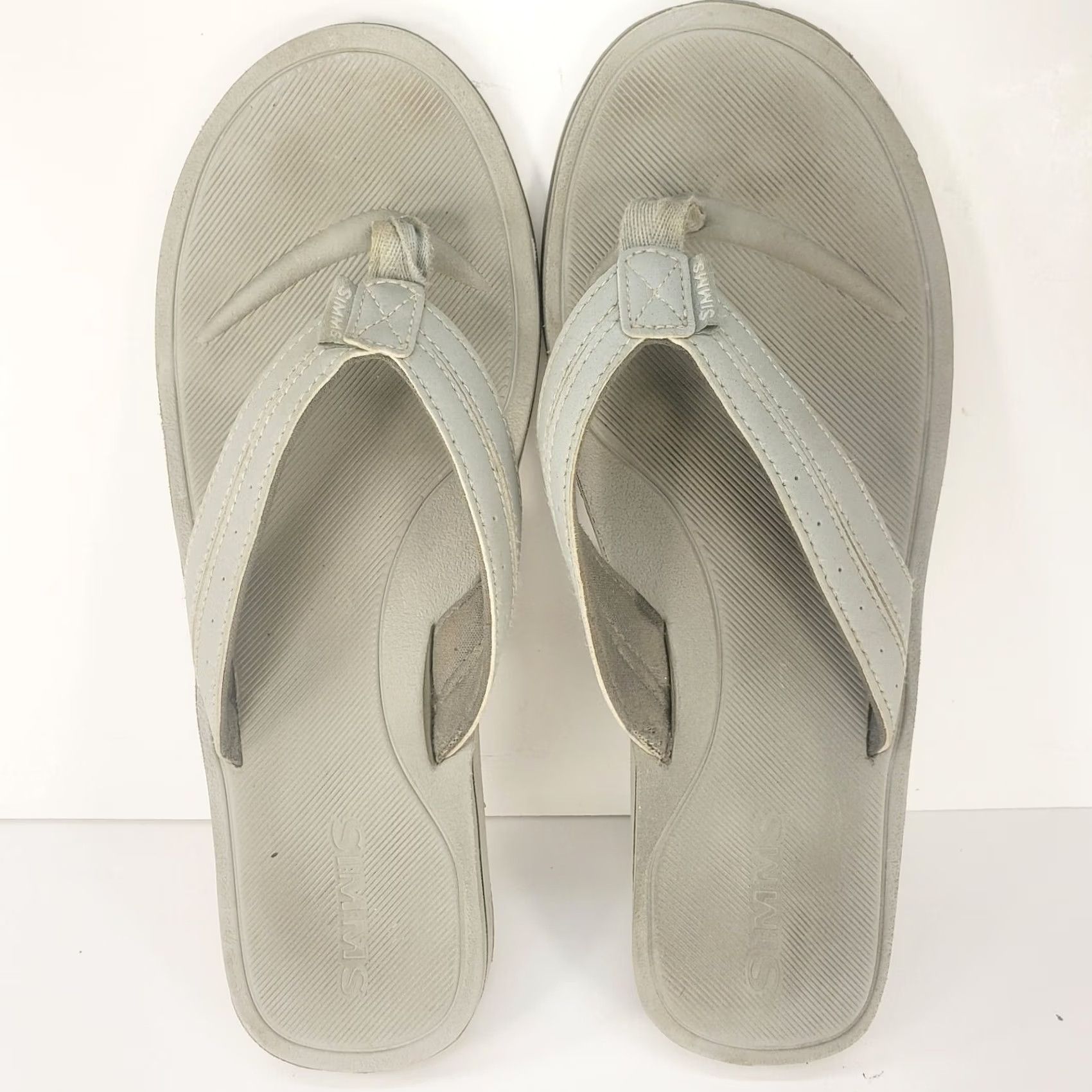 Vintage Simms Women’s Flip Flop Thong Sandals Size 9 Gray Slip On Boat Bottoms Shoes Casual Size 30" / US 8 / IT 44 - 6 Thumbnail