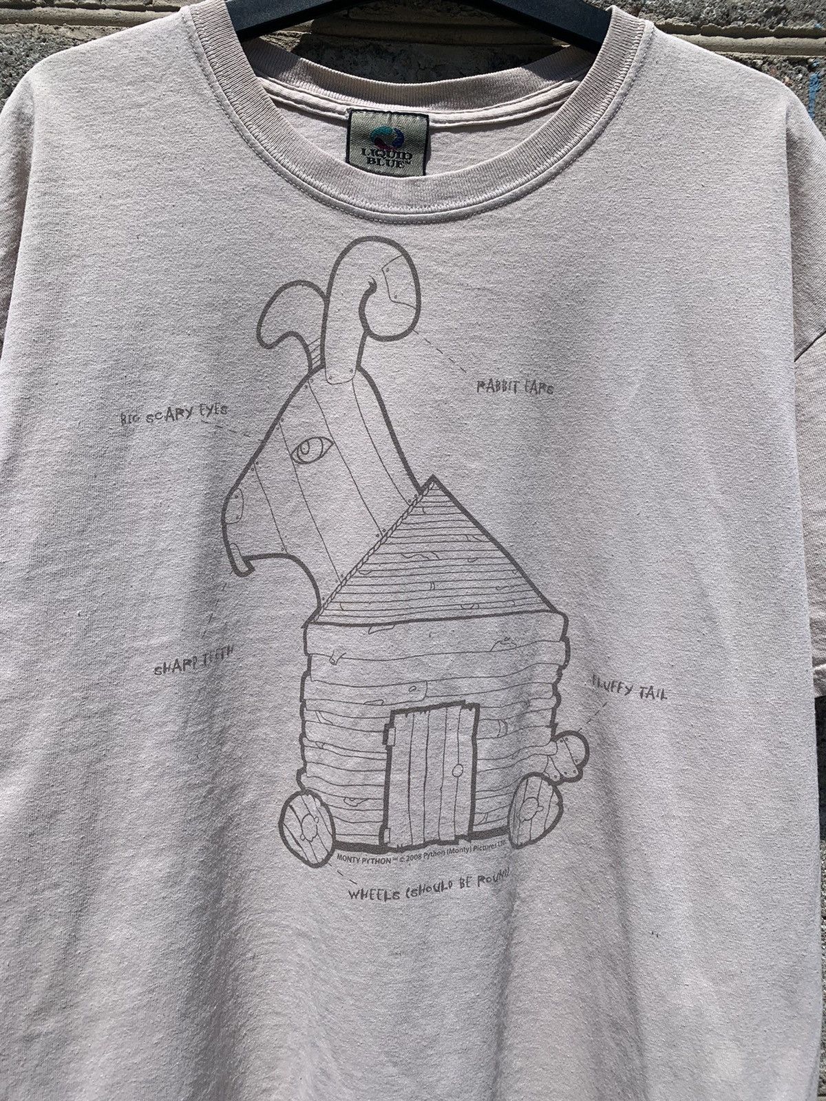 Liquid Blue × Vintage Vintage Monty Python & the Holy Grain Trojan Rabbit T Shirt Size US L / EU 52-54 / 3 - 2 Thumbnail