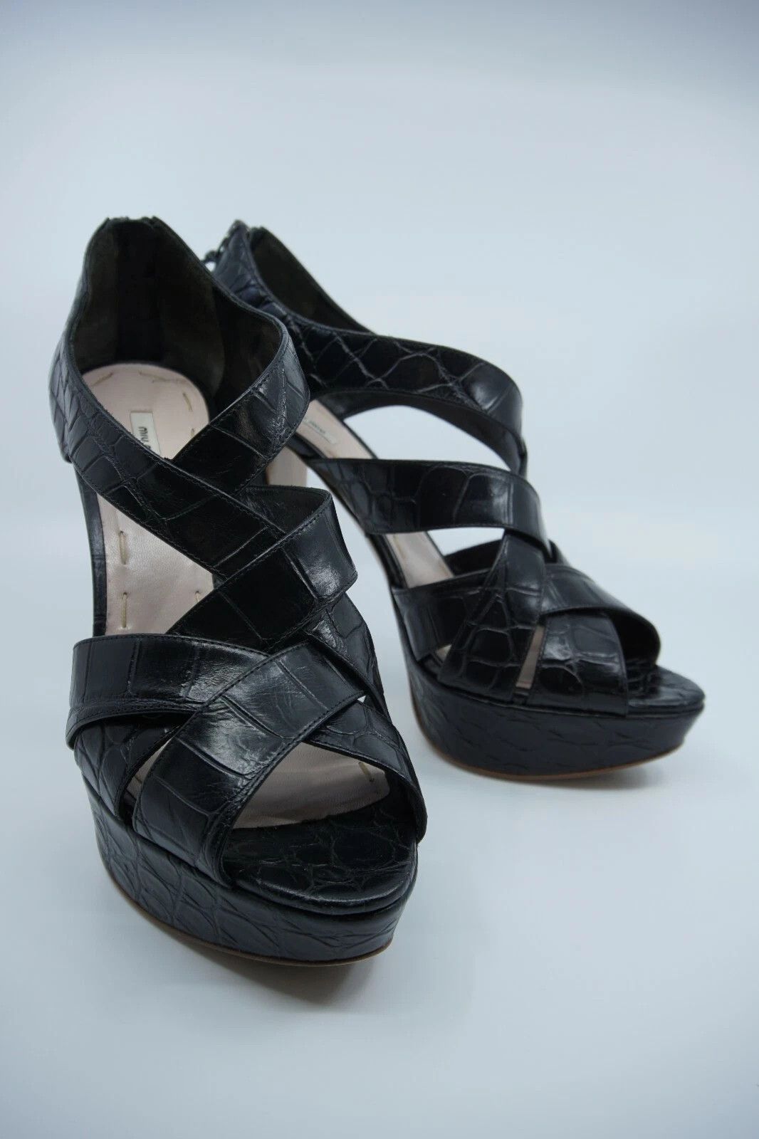 Miu Miu Rare New Miu Miu Prestige Black EU 39.5 US 9.5 Size US 9.5 / IT 39.5 - 1 Thumbnail