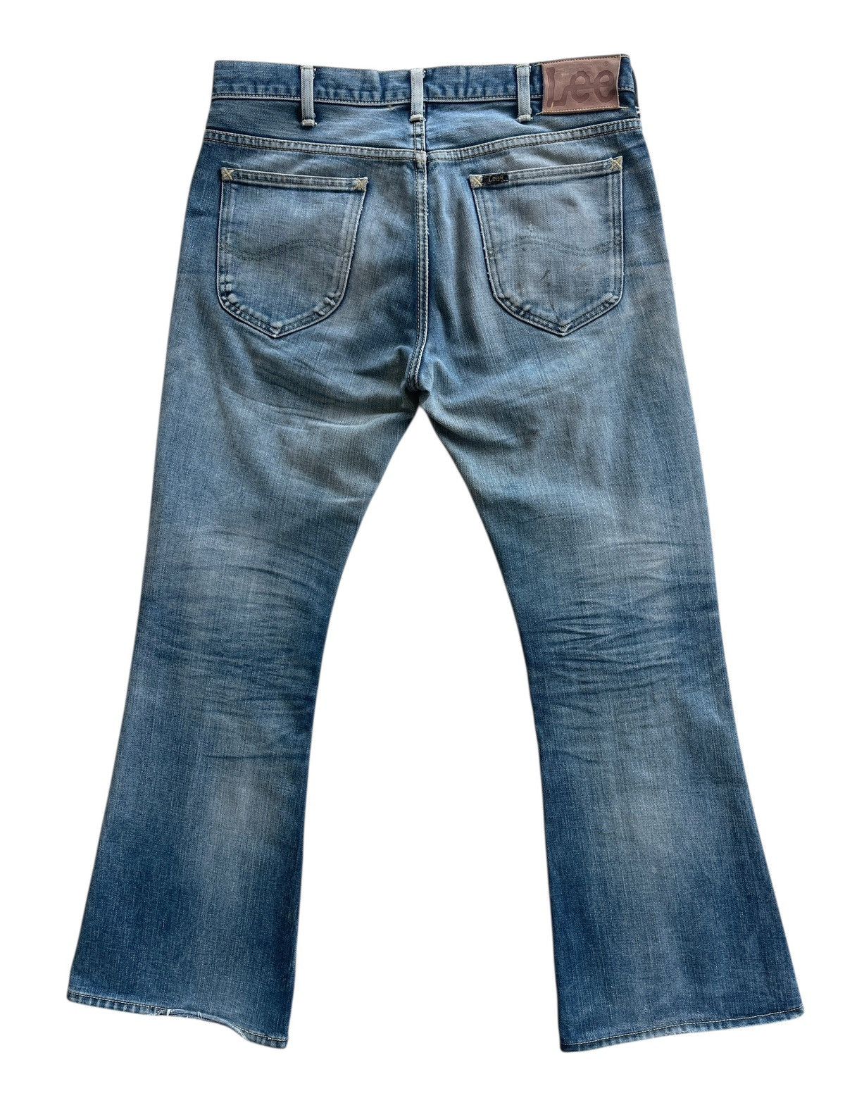 Vintage Vintage Lee Rider Distressed Flare Denim Size US 34 / EU 50 - 5 Thumbnail