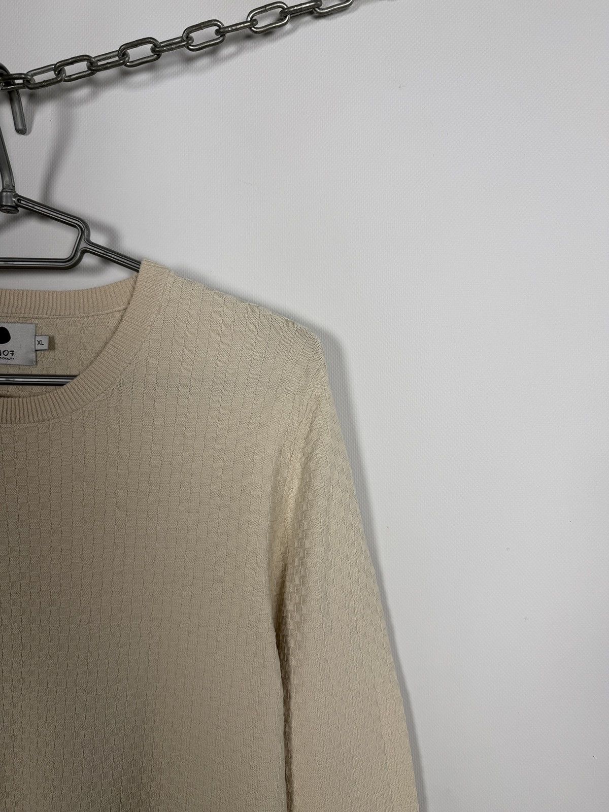 NN07 Men’s NN07 No Nationality Waffle Knit Sweatshirt Pullover XL Size US XL / EU 56 / 4 - 2 Thumbnail