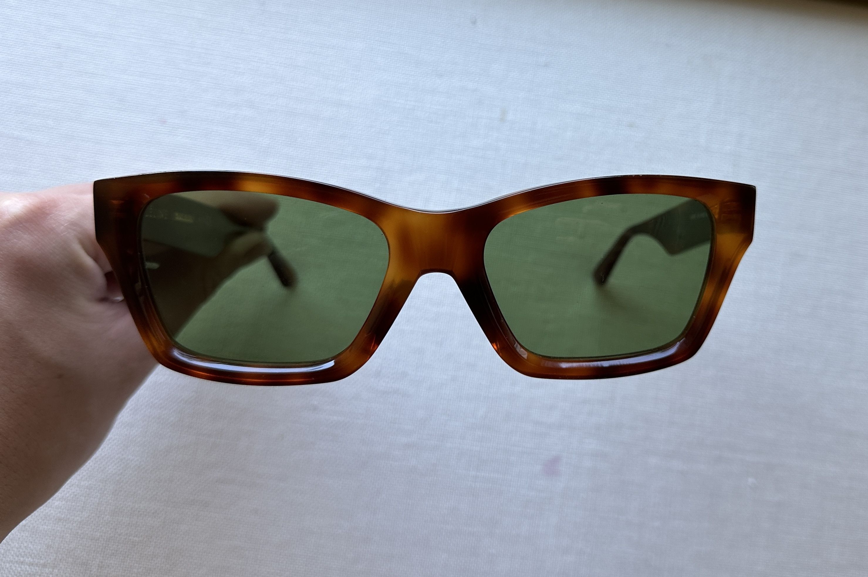 Celine Old CÉLINE (Phoebe Philo) Sunglasses Green Tortoise CL40053F