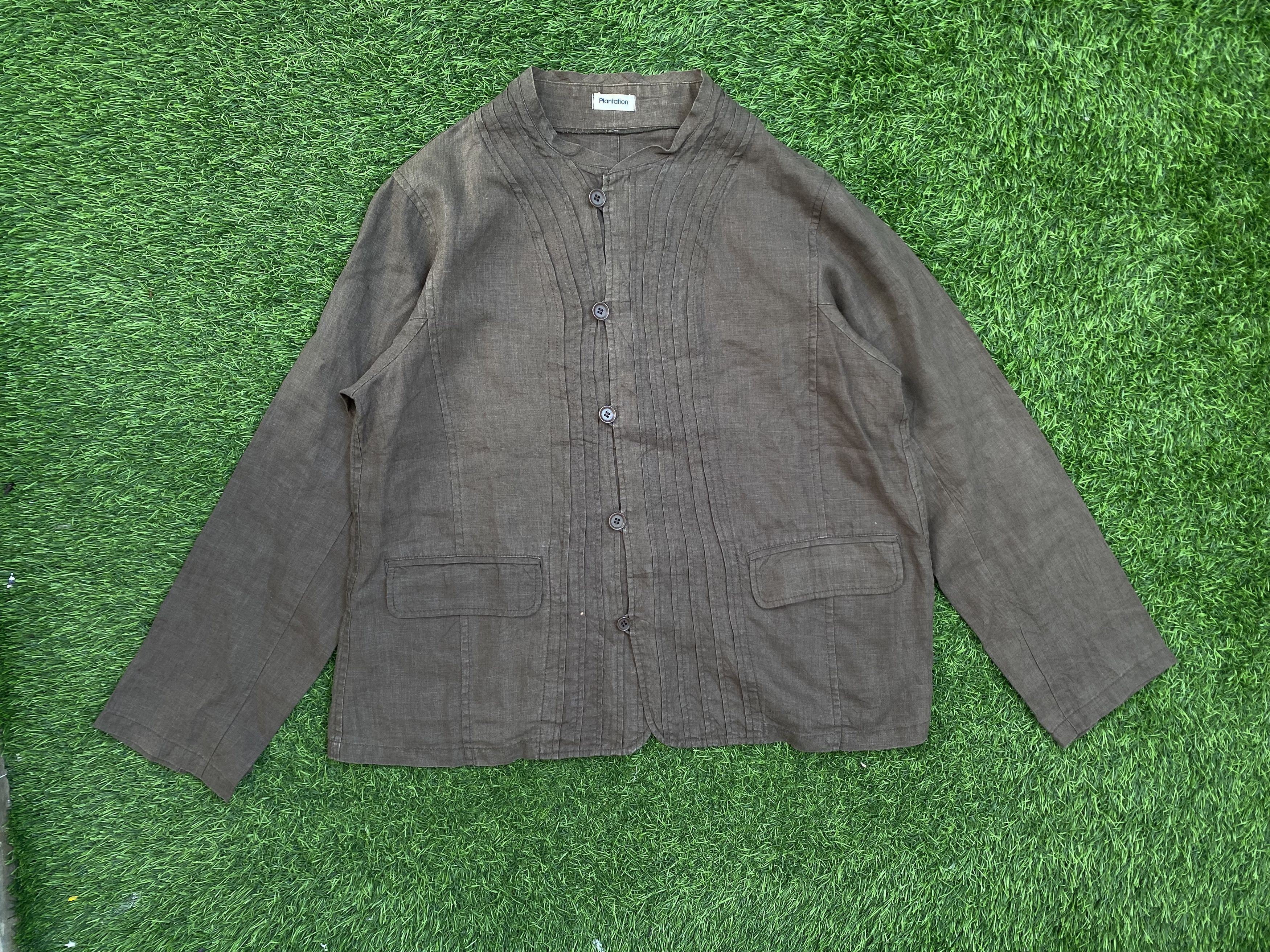 image of Plantation Issey Miyake Overshirts in Brown, Men's (Size Large)