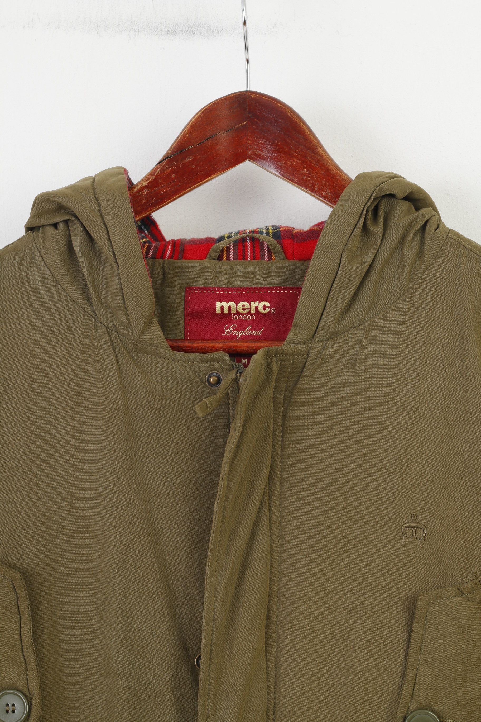 Merc Merc Men M Jacket Full Zipper Khaki Hood 0283 Size US M / EU 48-50 / 2 - 3 Thumbnail