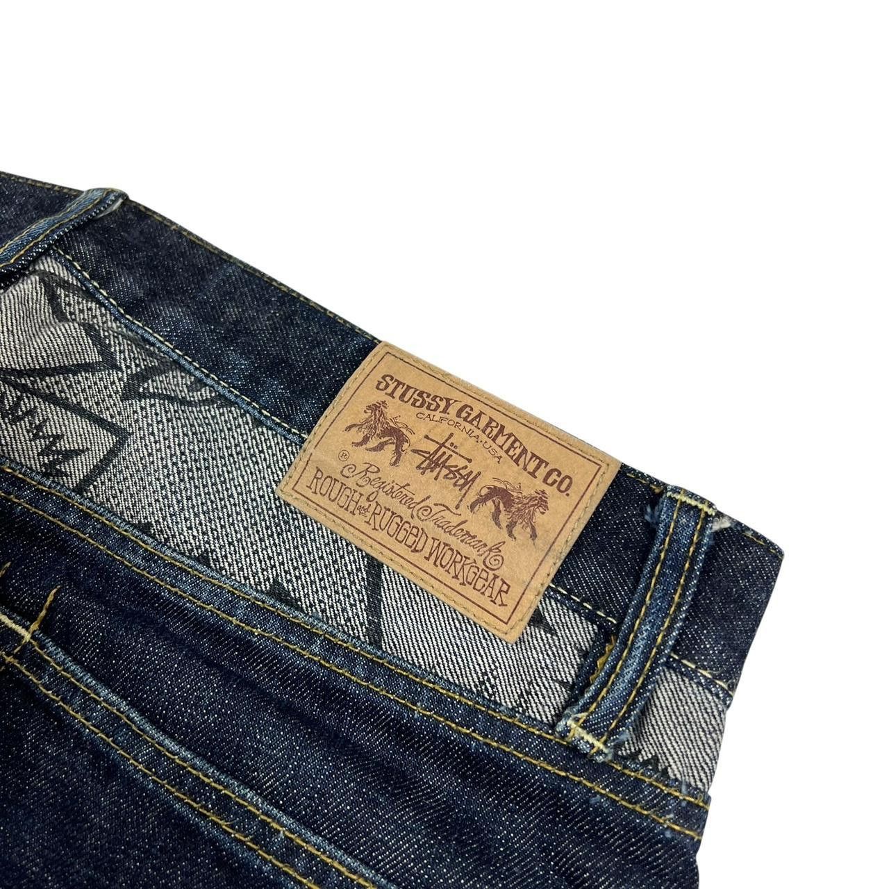 Stussy Vintage 2000s Stussy Comic Jeans - Waist: 34” Size US 34 / EU 50 - 5 Thumbnail