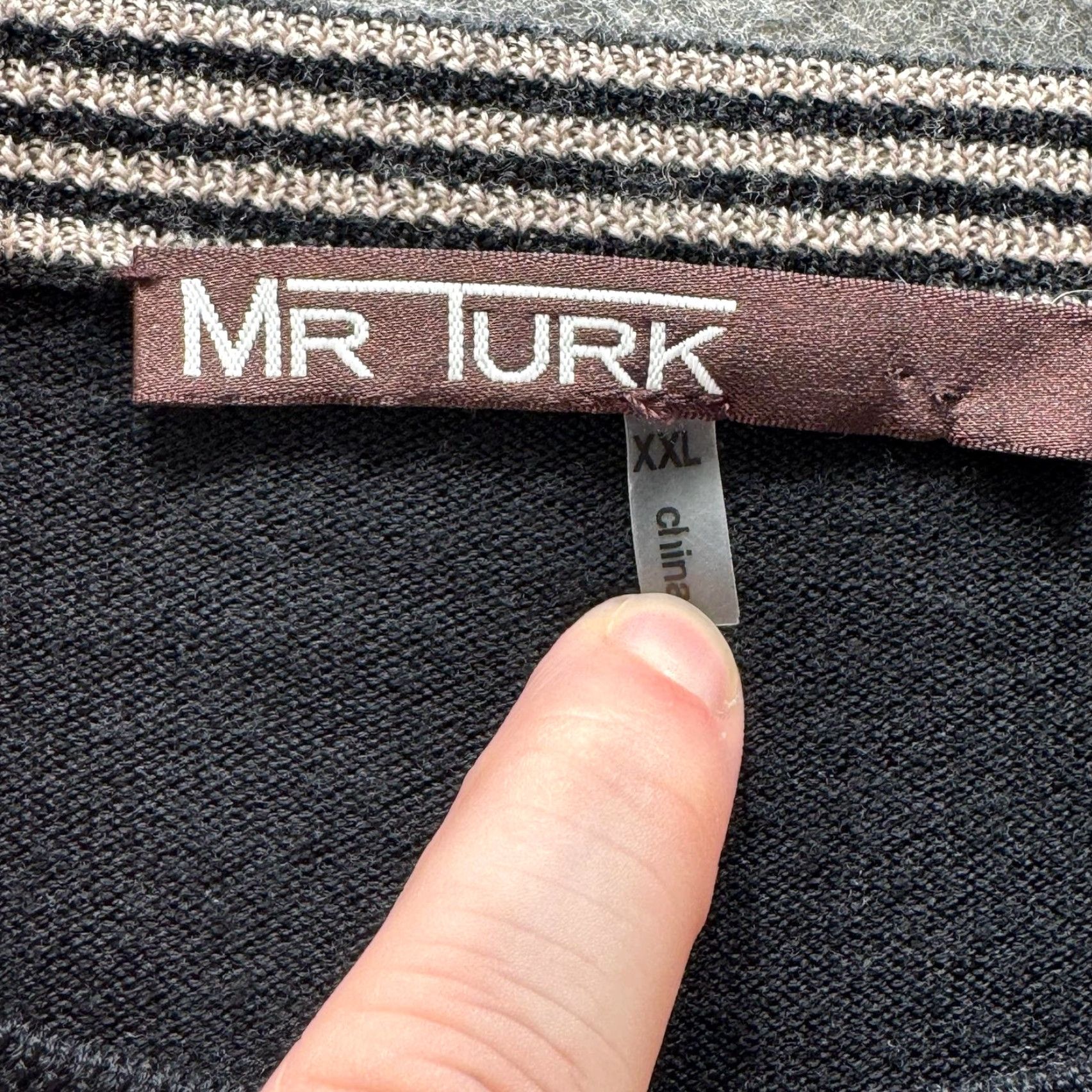 Mr Turk MR TURK Sweater Mens 2XL Black Tan Deer Graphic Merino Wool Crewneck Pullover Size US XXL / EU 58 / 5 - 4 Thumbnail