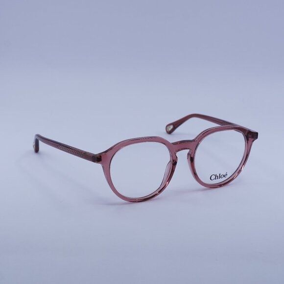 Chloe Chloe CH0012O 006 Eyeglasses Pink 50mm Square Frame Size ONE SIZE - 1 Thumbnail