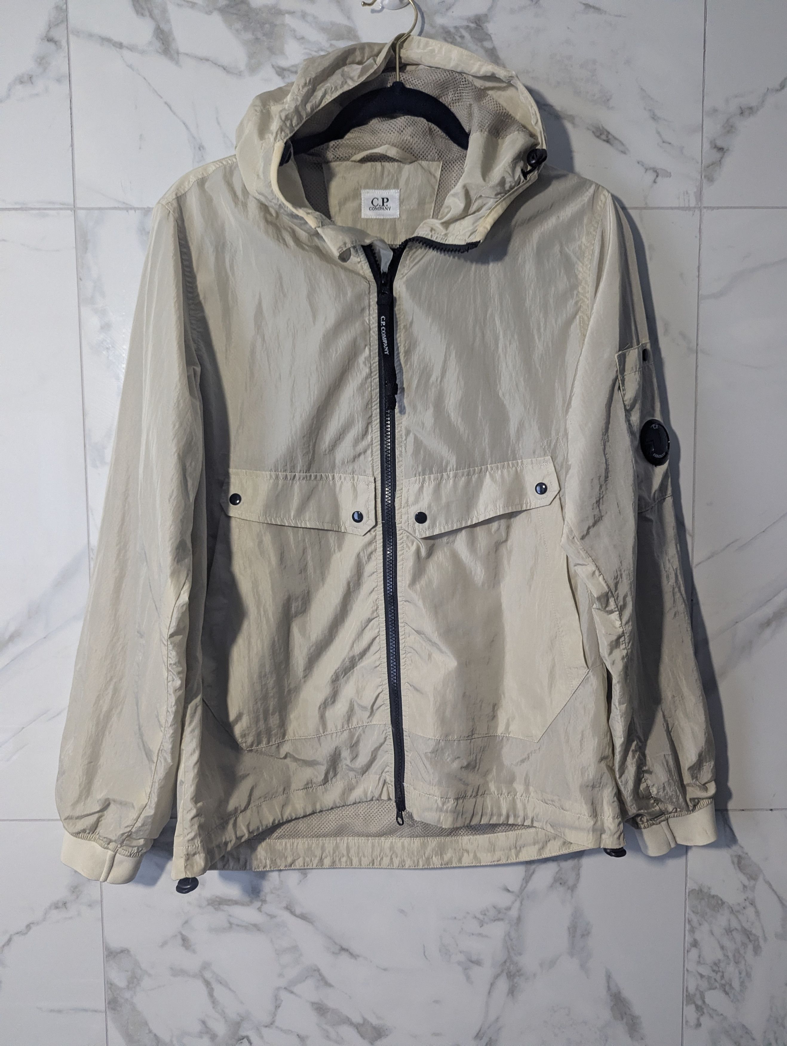 C.P. Company C.P. Company Chrome Hooded Nylon Jacket Beige S — Authentic Size US S / EU 44-46 / 1 - 14 Thumbnail
