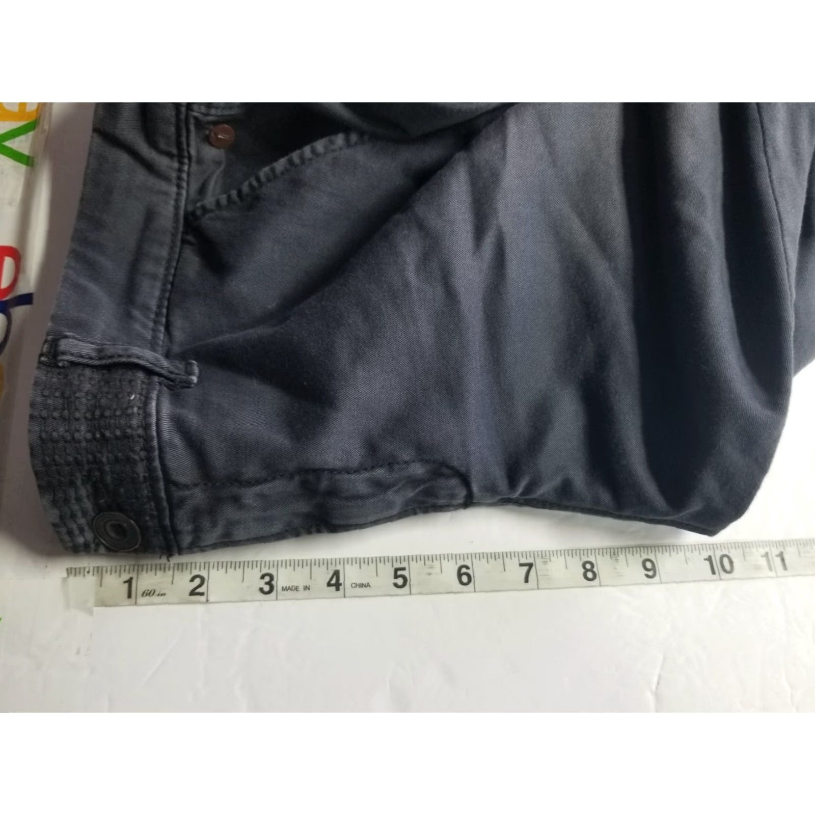 Vintage Pilcro Pilcro Stet Gray Bootcut Pants 30 Women Regular Inseam 26" Knit Cotton Blend Front Flat Mid Rise Size 30" / US 8 / IT 44 - 4 Thumbnail