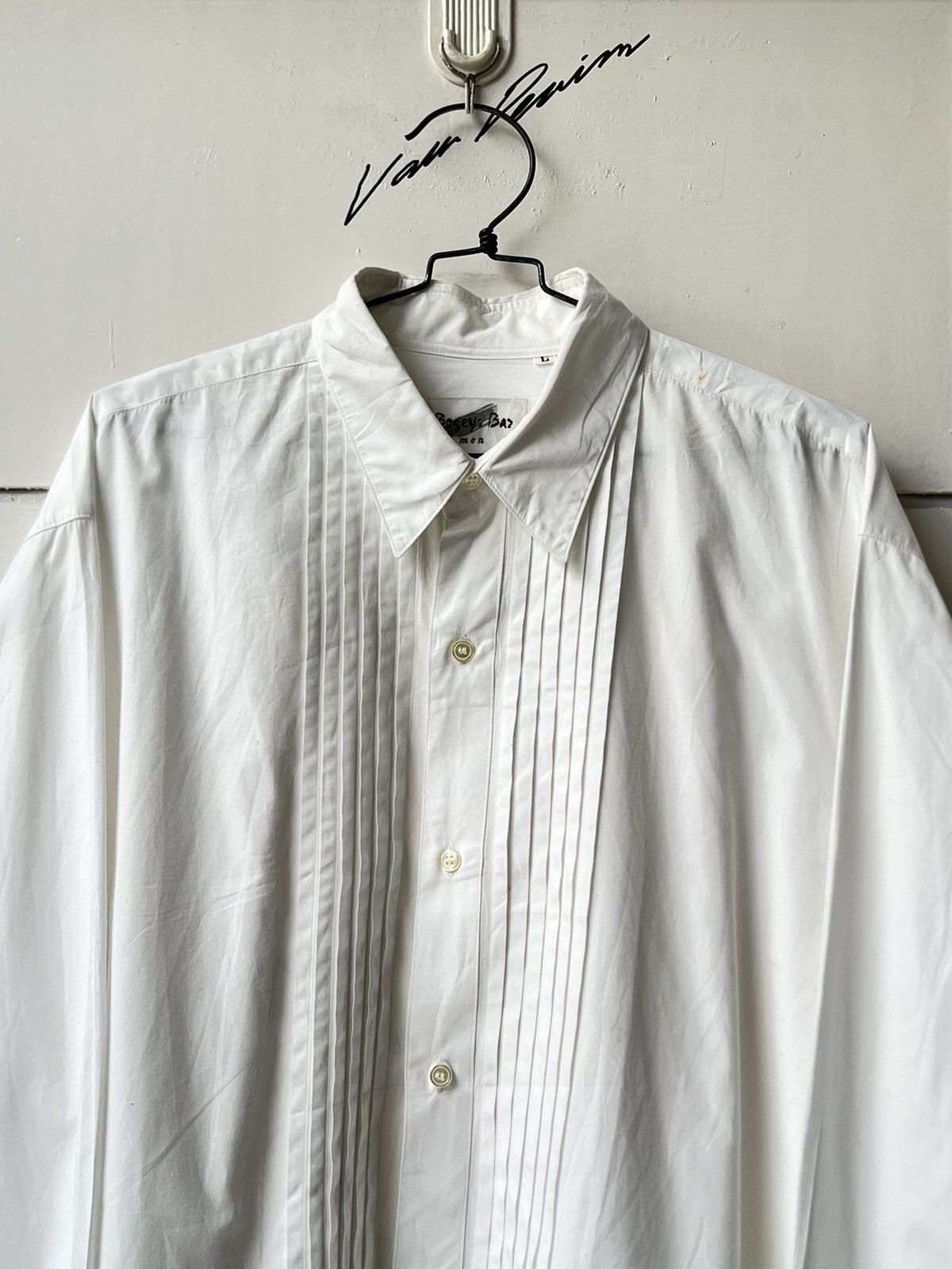 Yohji Yamamoto BOSEY’S BAZ MEN White Shirt Size US L / EU 52-54 / 3 - 9 Thumbnail