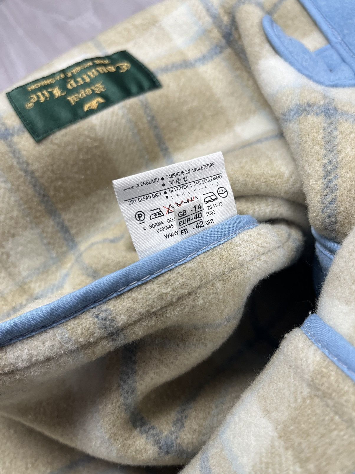 Gloverall Gloverall England Wool Blue Duffle Coat Jacket Womens Size L / US 10 / IT 46 - 11 Thumbnail