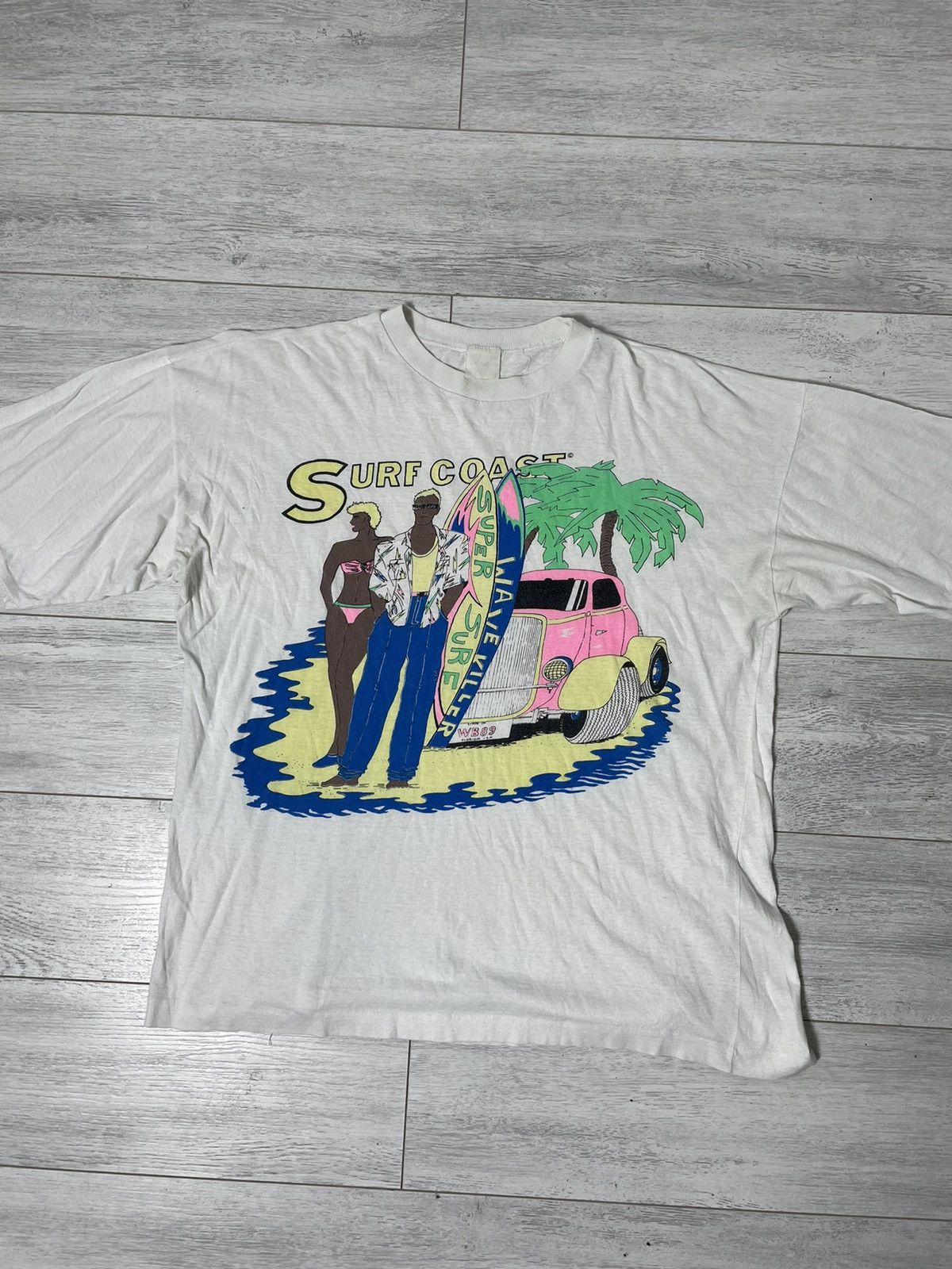 Band Tees × Vintage Hawaii t-shirt vintage 90s surfboard 🏄 Size US L / EU 52-54 / 3 - 2 Thumbnail