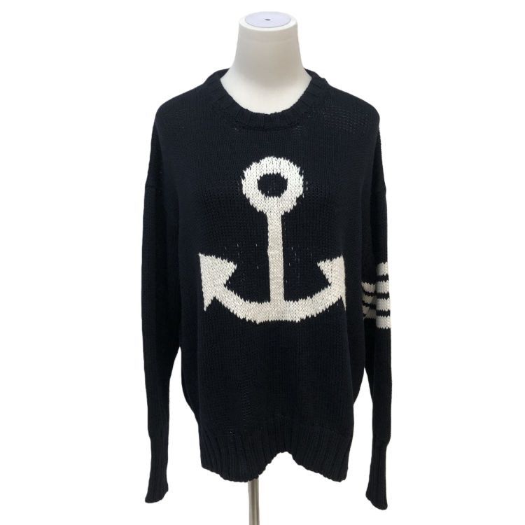 Thom Browne Thom Browne Anchor Motif Sweater Size M Size US M / EU 48-50 / 2 - 1 Thumbnail