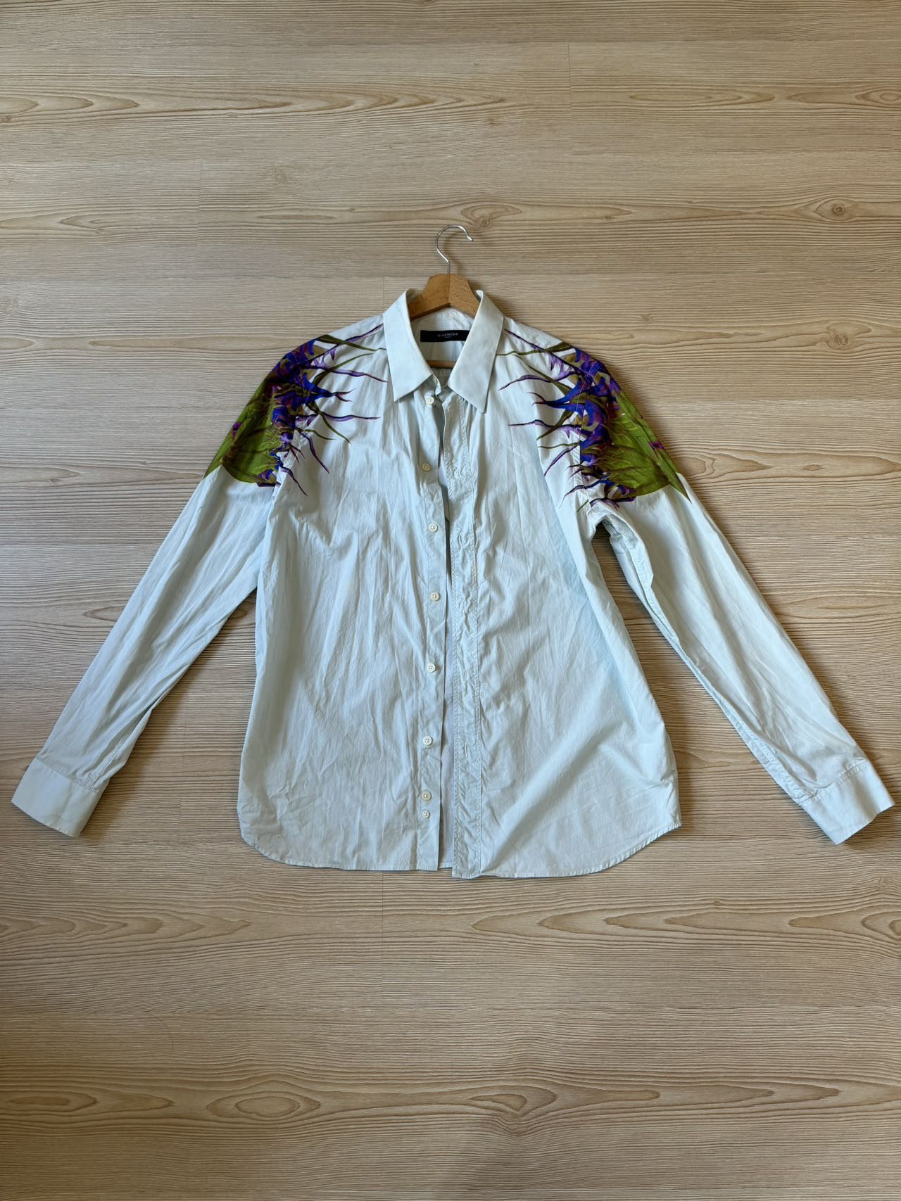 Givenchy S/S 2012 Givenchy Birds of Paradise Button-up Shirt Size US L / EU 52-54 / 3 - 1 Thumbnail