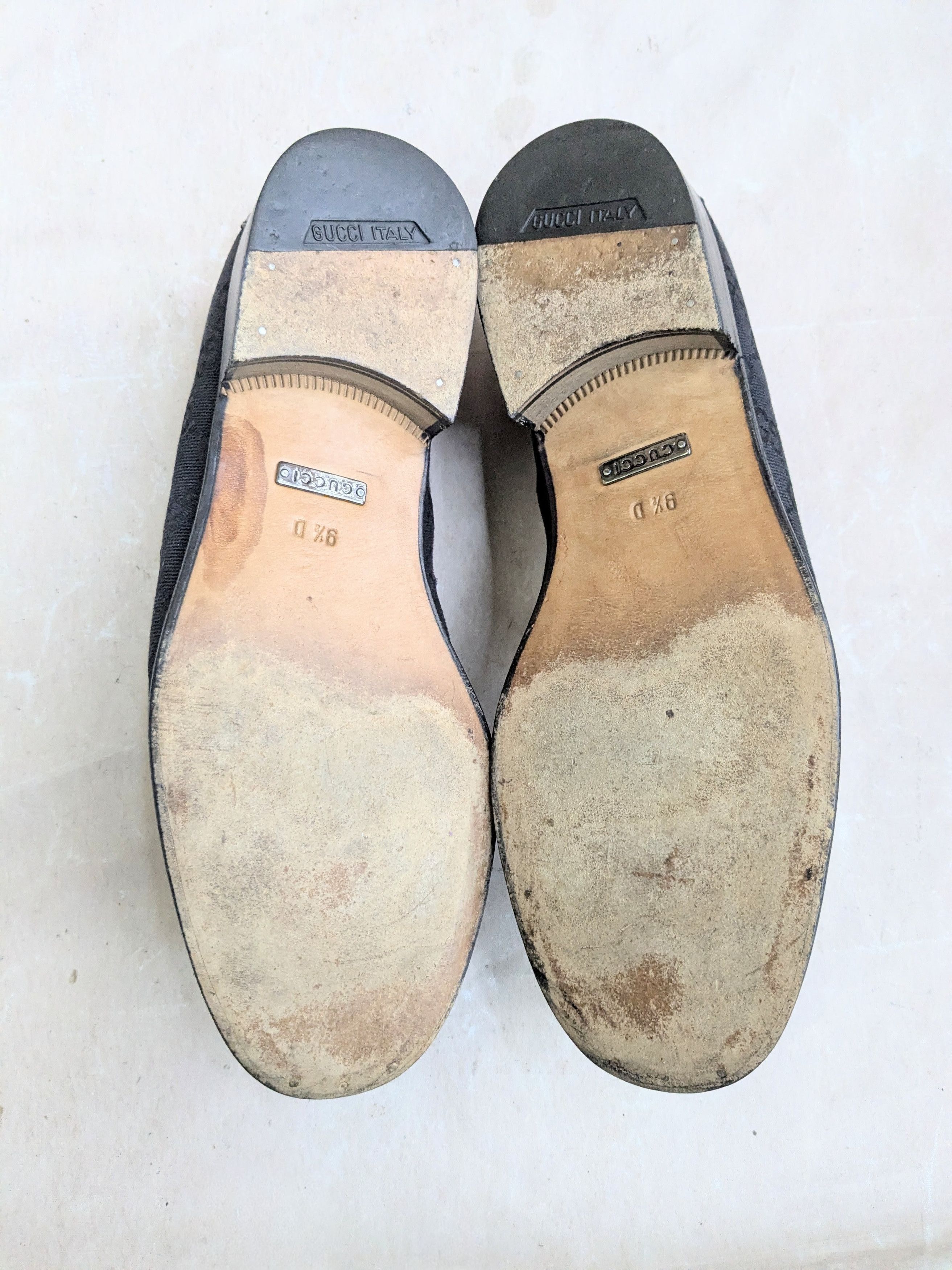 Gucci Gucci Horsebit Loafers Black 10 Monogram GG Logo Canvas Size US 10 / EU 43 - 12 Thumbnail