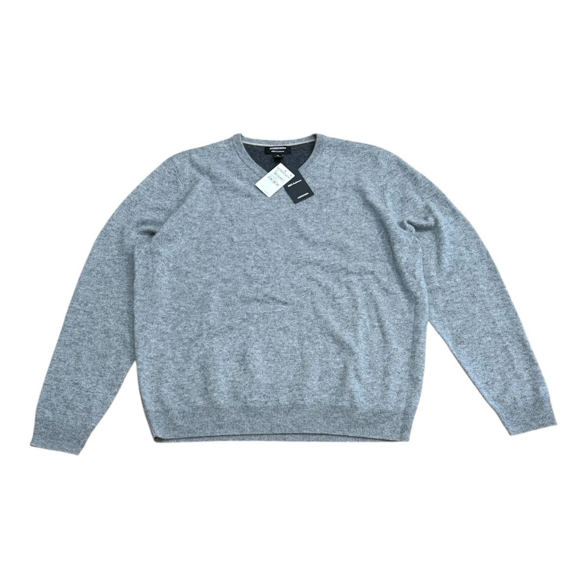 Nordstrom NORDSTROM 100% Cashmere Crewneck Grey Sweater NWT XL Size US XL / EU 56 / 4 - 8 Thumbnail