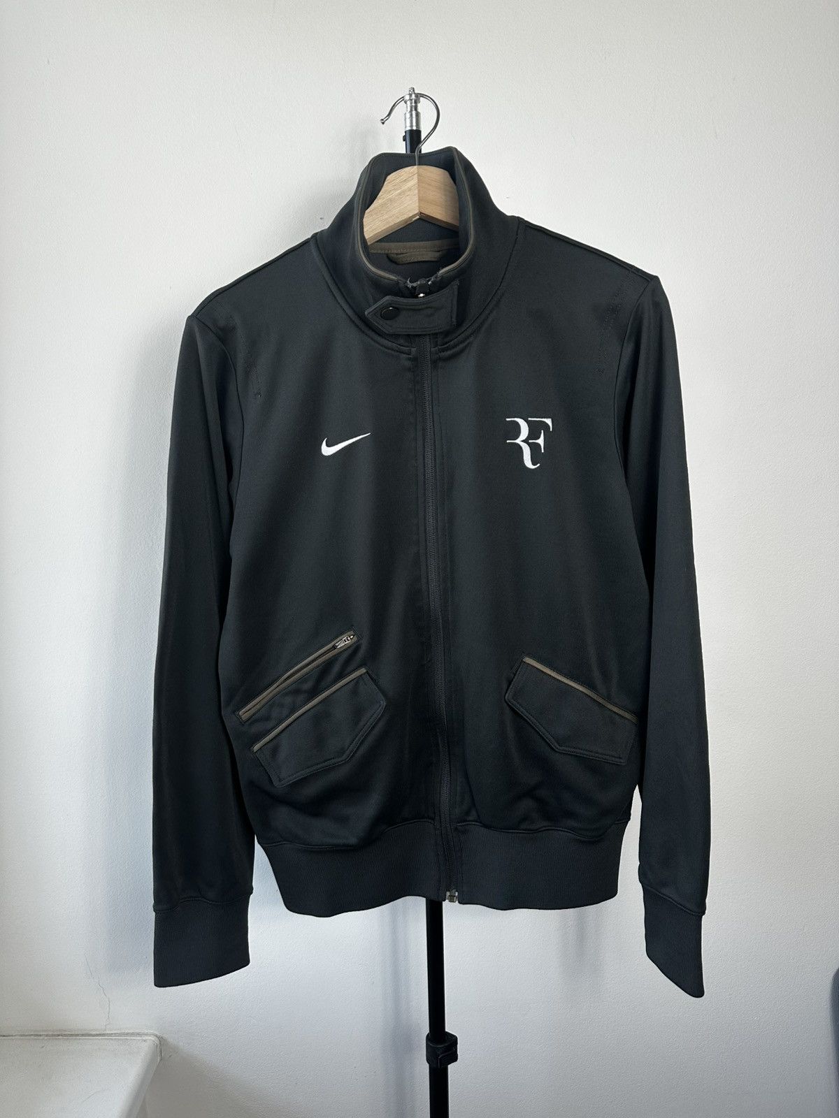 Nike Nike Court Roger Federer RF Track Jacket Dri-Fit Black Small Size US S / EU 44-46 / 1 - 1 Thumbnail