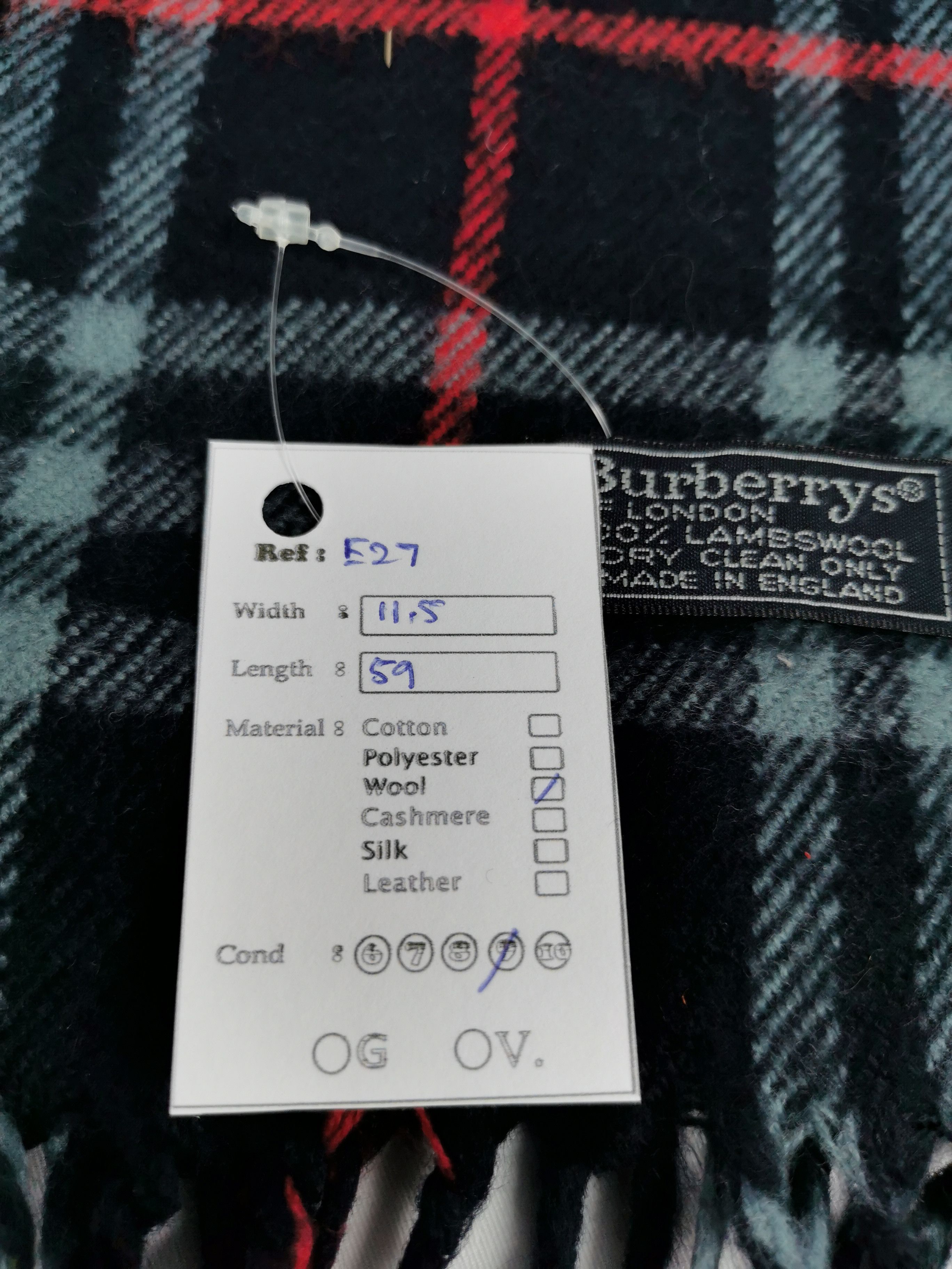 Burberry Burberry lambswool scarf muffler Size ONE SIZE - 5 Thumbnail