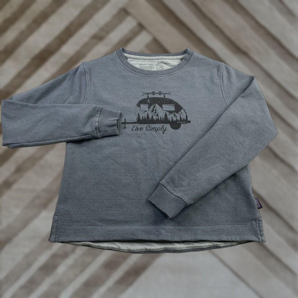 Patagonia Patagonia Sweatshirt Women’s S Blue Live Simply Uprisal Crew Pullover Activewear Girls? Size S / US 4 / IT 40 - 1 Thumbnail