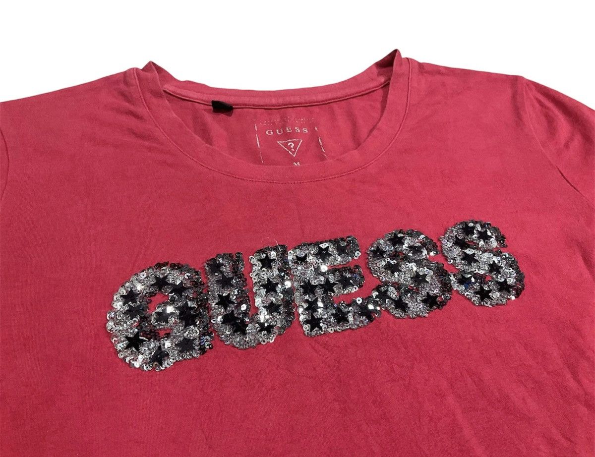 Guess × Hysteric Glamour × Japanese Brand ♟️ Sick Y2K Guess sequin shirt Size M / US 6-8 / IT 42-44 - 2 Thumbnail