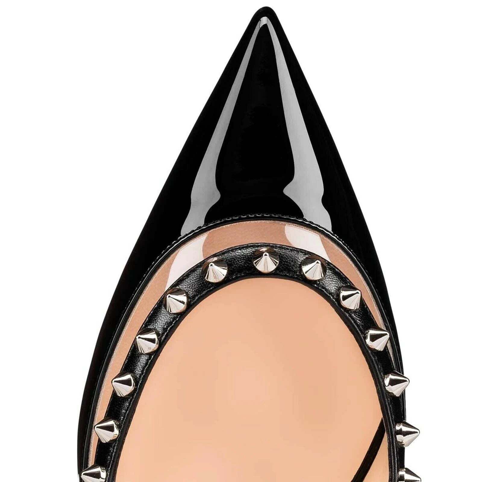 Christian Louboutin Christian Louboutin Brigadine 70 Black Patent PVC Slingback Size US 6 / IT 36 - 6 Thumbnail