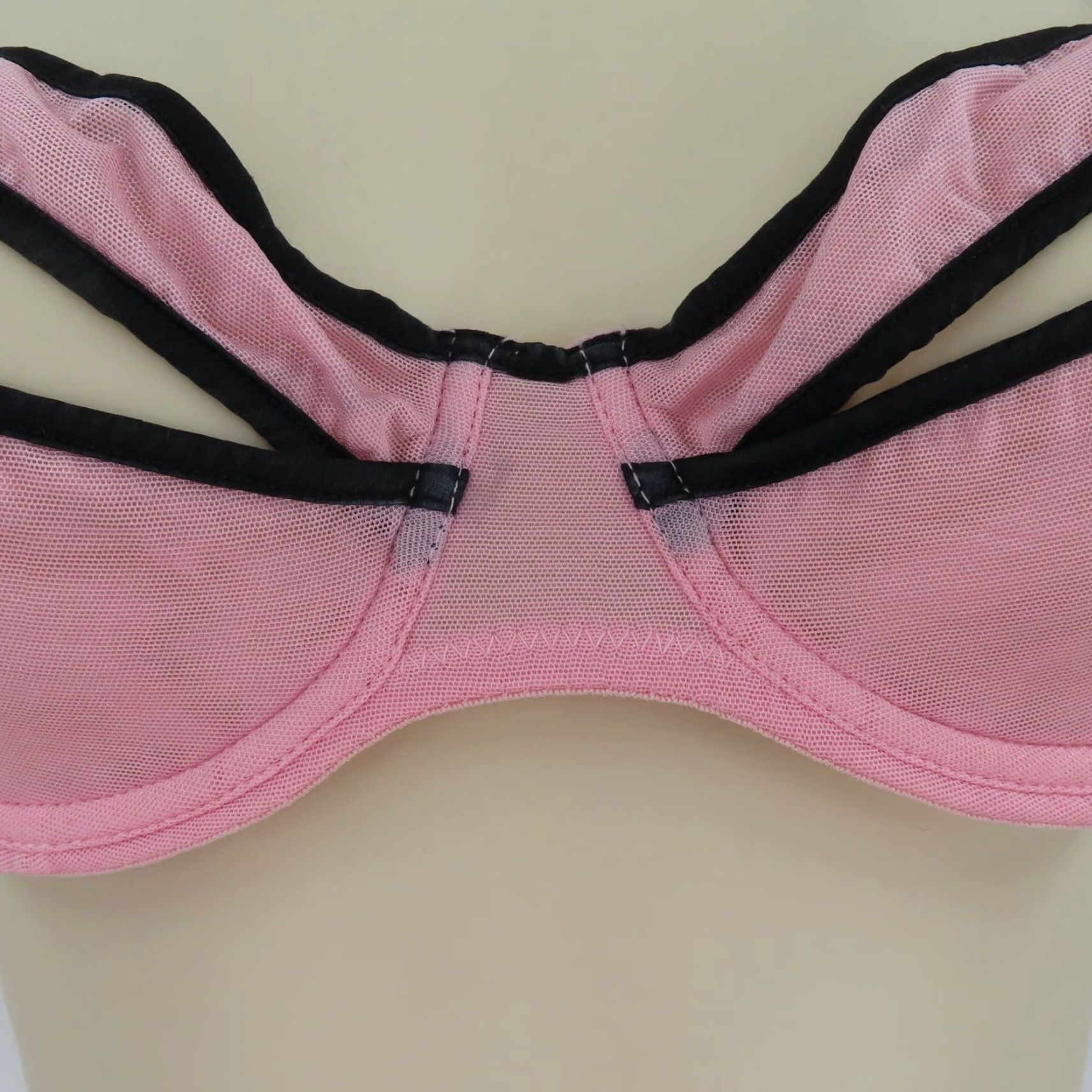 Victoria's Secret Victoria's Secret Bra Balconette Underwire S Pink Small One Size Tassels Sexy Vintage 2005 Collection Womens Size ONE SIZE - 3 Thumbnail