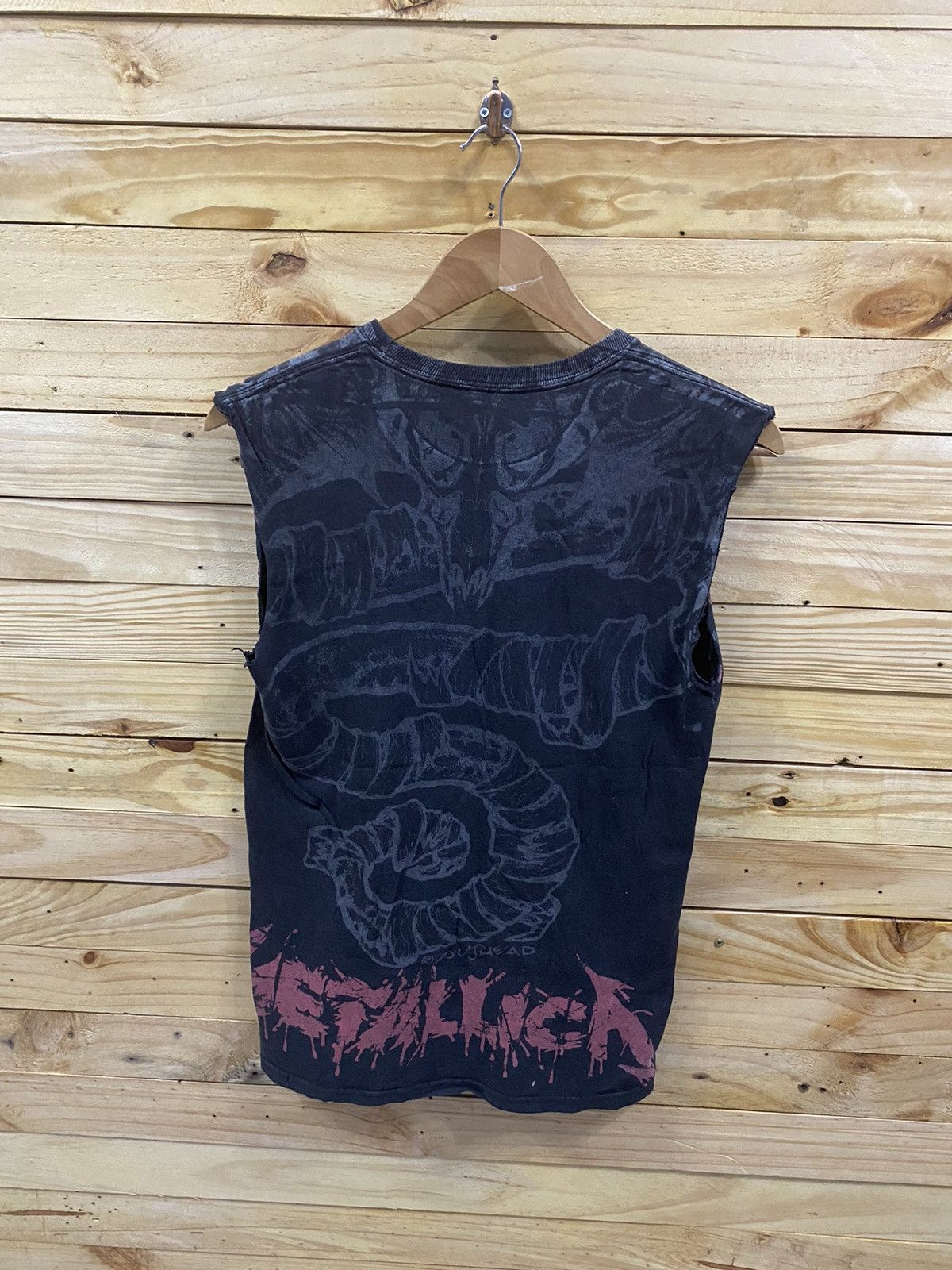 Affliction × Band Tees Metallica pusheads overprint sleeveless tee Size US S / EU 44-46 / 1 - 2 Thumbnail