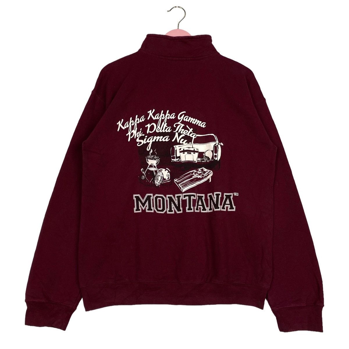 Vintage Gildan Homecoming Quarter Zip Full Print