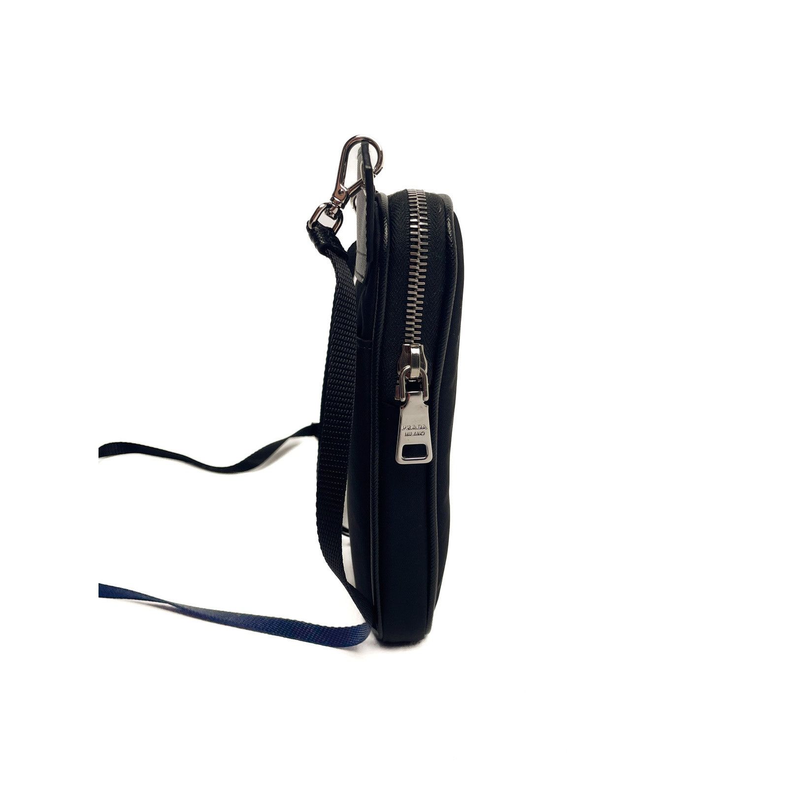 Prada Black Pouch with Yellow Logo Size ONE SIZE - 3 Thumbnail