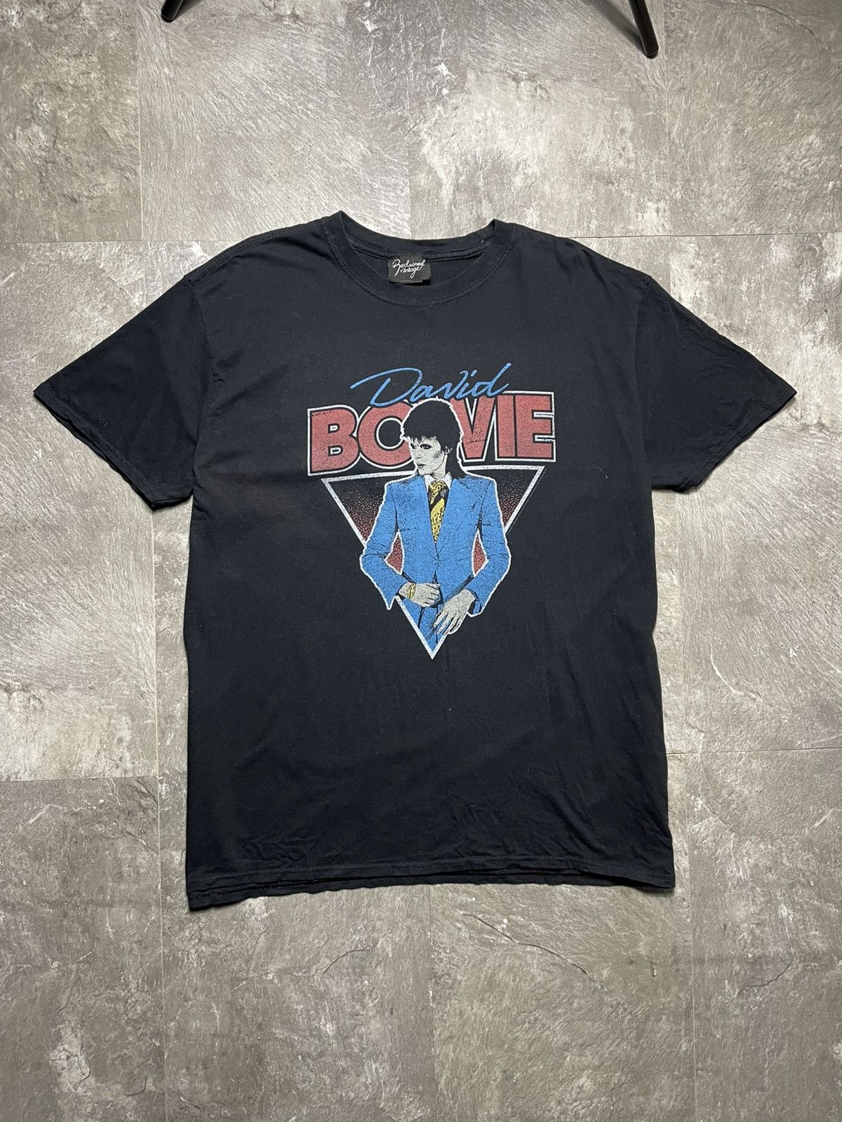 Band Tees David Bowie Reclaimed Vintage Rock Tee Shirt Black L Size US L / EU 52-54 / 3 - 1 Thumbnail
