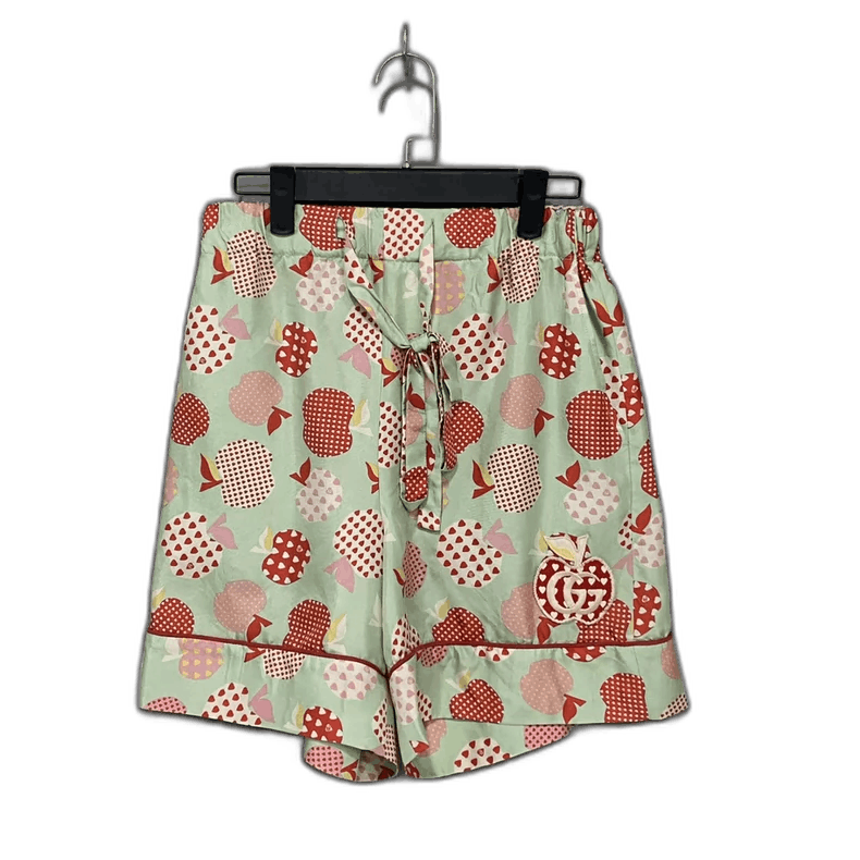 Gucci Gucci Apple Print Silk Shorts Size 36" / US 14 / IT 50 - 1 Thumbnail