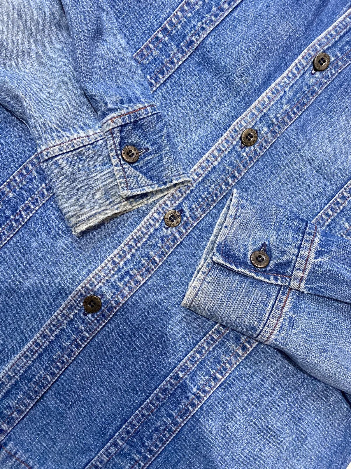 Levi's Vintage 70s Levis Panatela Orange Tab Denim Outershirt Size US M / EU 48-50 / 2 - 7 Thumbnail