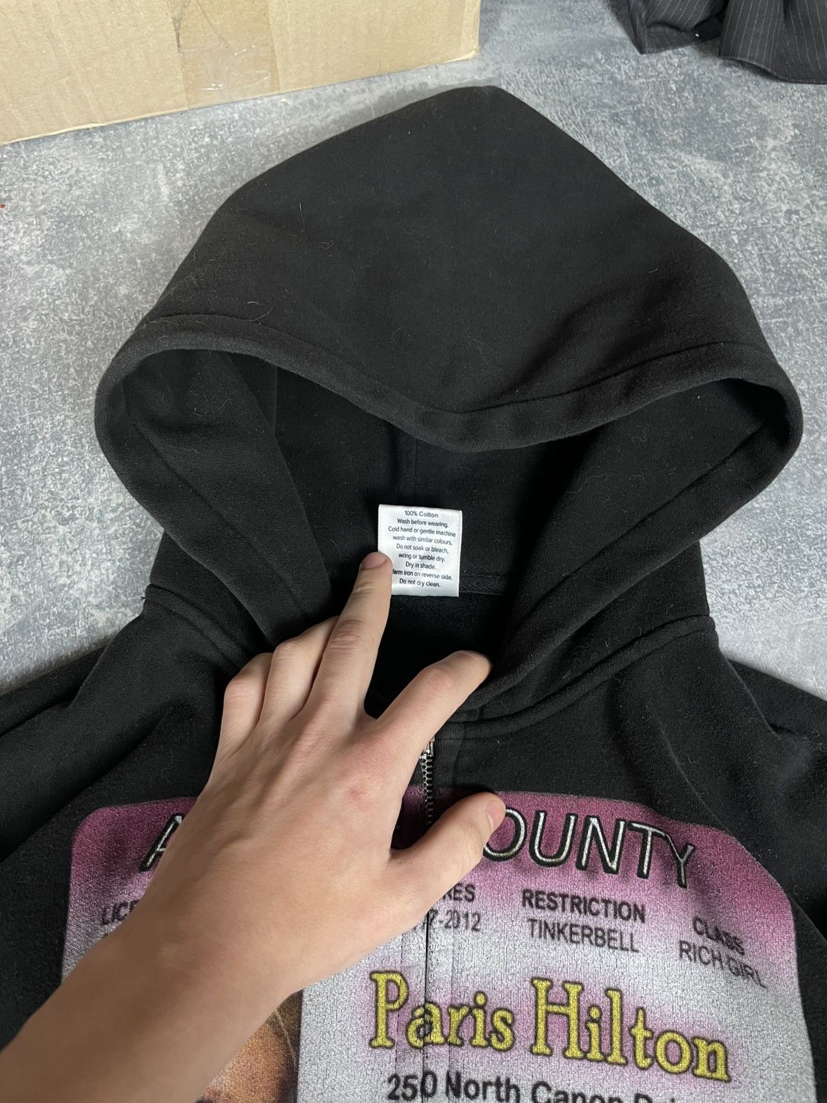HMDD Allure County Paris Hilton black zip hoodie Size S / US 4 / IT 40 - 4 Thumbnail