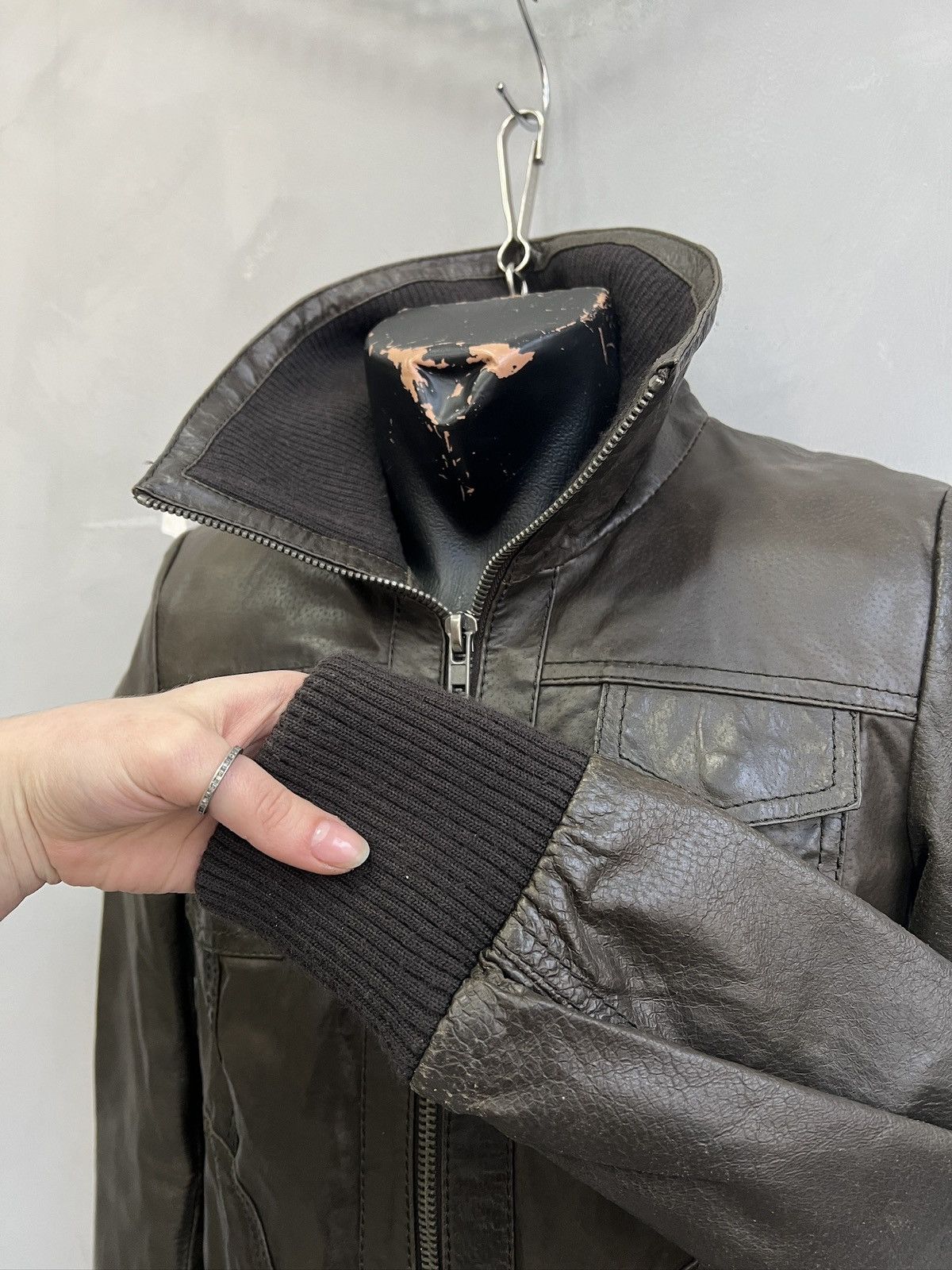 14th Addiction gothic avant garde y2k cropped jacket leather 14th addiction Size US S / EU 44-46 / 1 - 5 Thumbnail