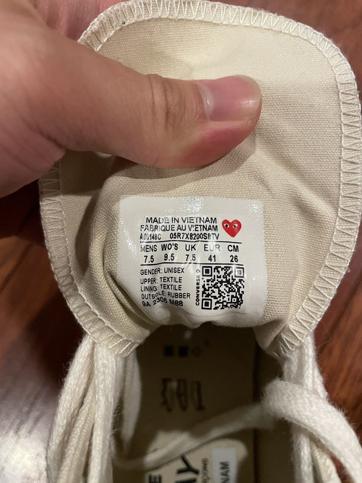 Other Comme des Garcons PLAY x Converse Chuck 70 High Multi Heart Size US 7.5 / EU 40-41 - 6 Thumbnail