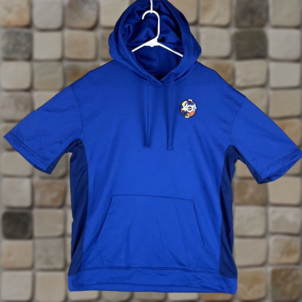 Nike Nike KD Kevin Durant Short Sleeve Hoodie Mens M Blue Basketball NBA Shirt Size US M / EU 48-50 / 2 - 1 Thumbnail