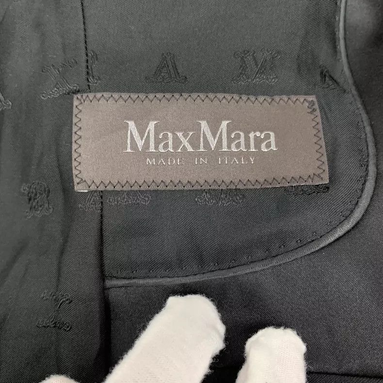 Max Mara Max Mara Black sheep wool lapel double-breasted casual lon Size XS / US 0-2 / IT 36-38 - 5 Thumbnail