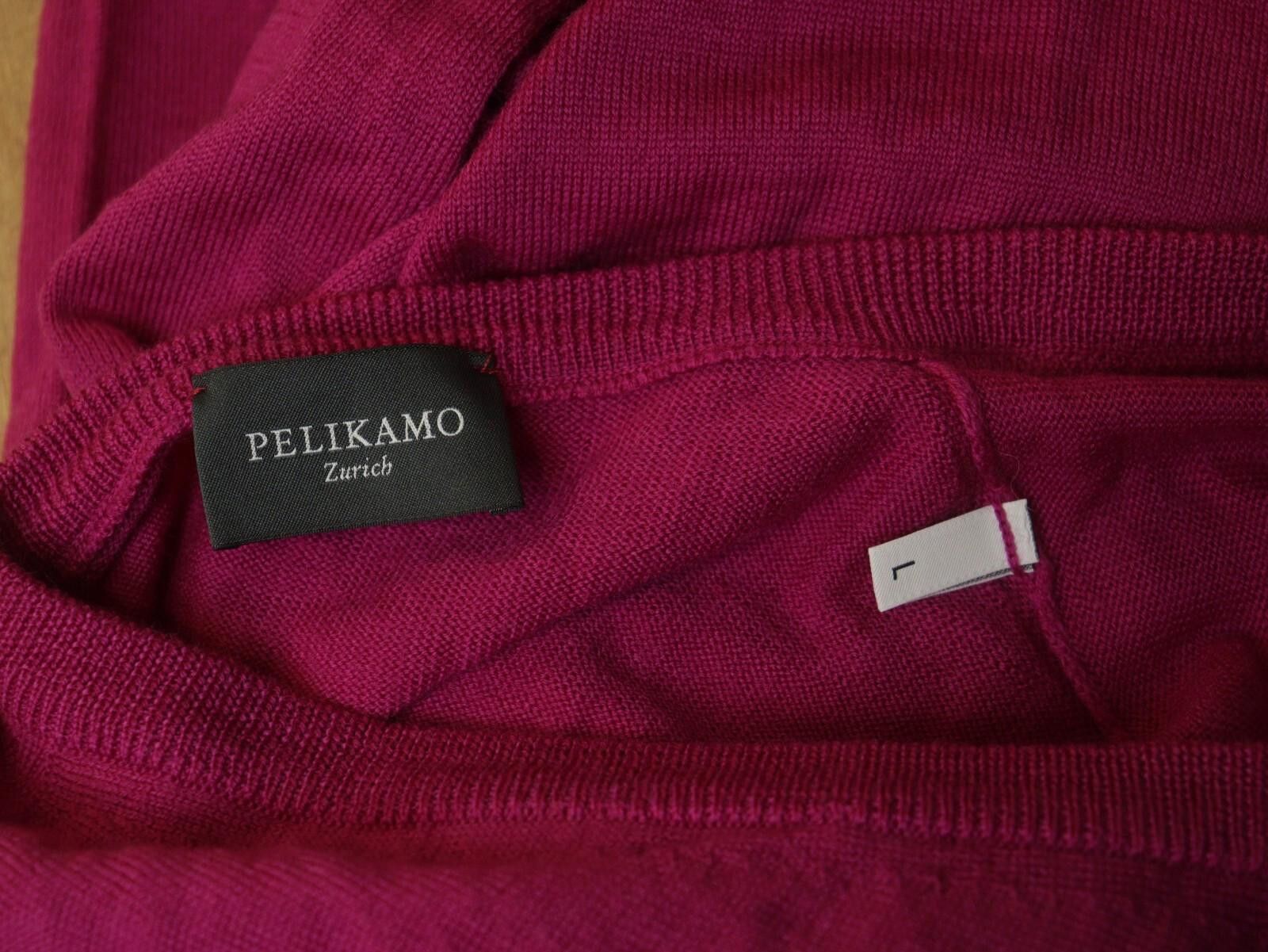 Designer PELIKAMO ZURICH Pink Wool Tight Knit Pullover Sweater Size L Size L / US 10 / IT 46 - 11 Thumbnail