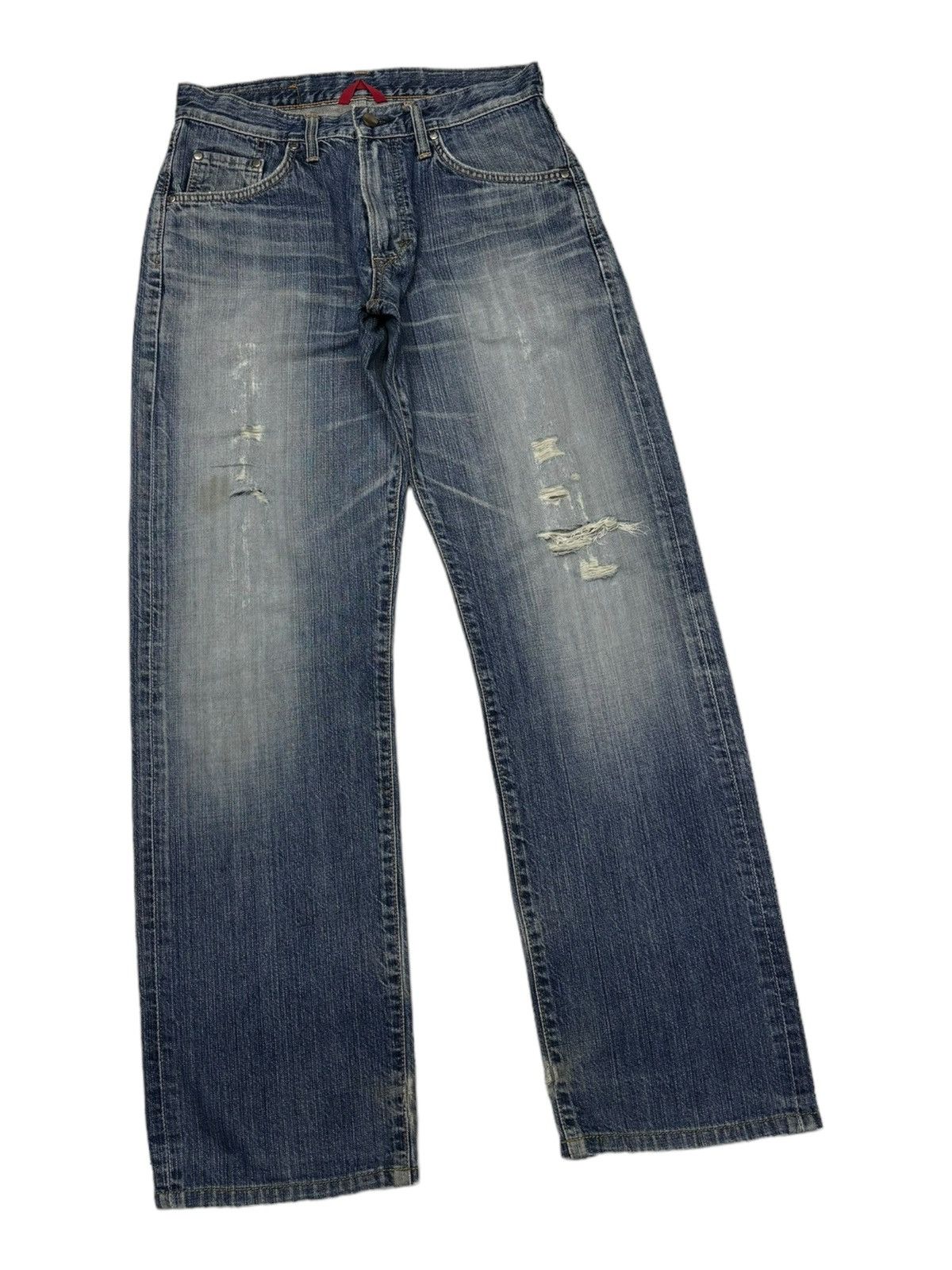 Edwin 🔥EDWIN 503s W-SWELL STITCHED BAGGY DENIM JEANS Size US 30 / EU 46 - 2 Thumbnail