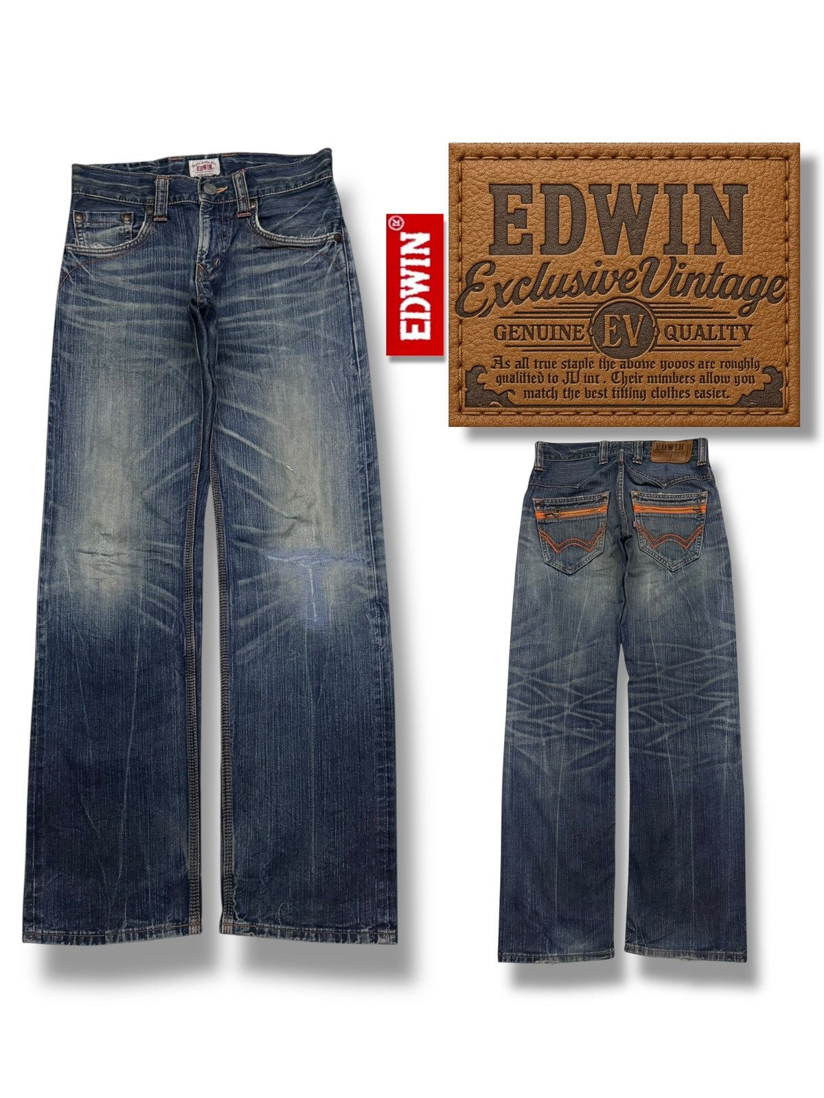 EDWIN 424XVS Vintage Japan Market Denim Jeans Y2K W30