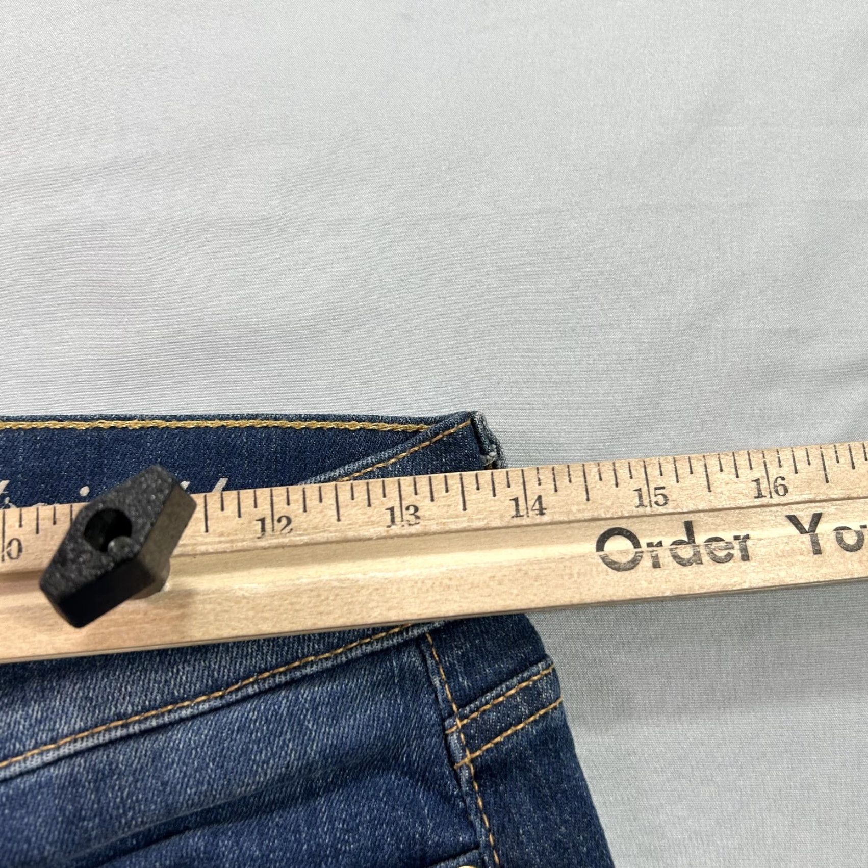 7 For All Mankind 7 For All Mankind Jeans Womens 27 Blue Straight Leg Stretch Denim Classic Fit Size 27" / US 4 / IT 40 - 6 Thumbnail