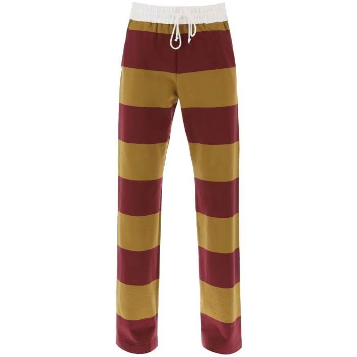image of Dries Van Noten O1S22I1N0524 Bicolor Pichas Pants In Red, Women's (Size 38)