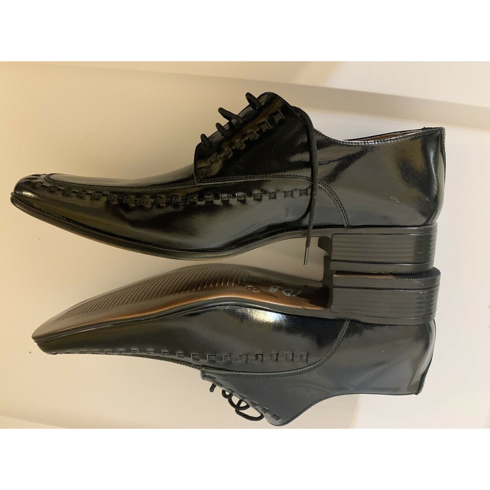Other Yensa Men’s Sz 10 Dress Shoes Black LACE UP OXFORDS Size US 10 / EU 43 - 9 Thumbnail