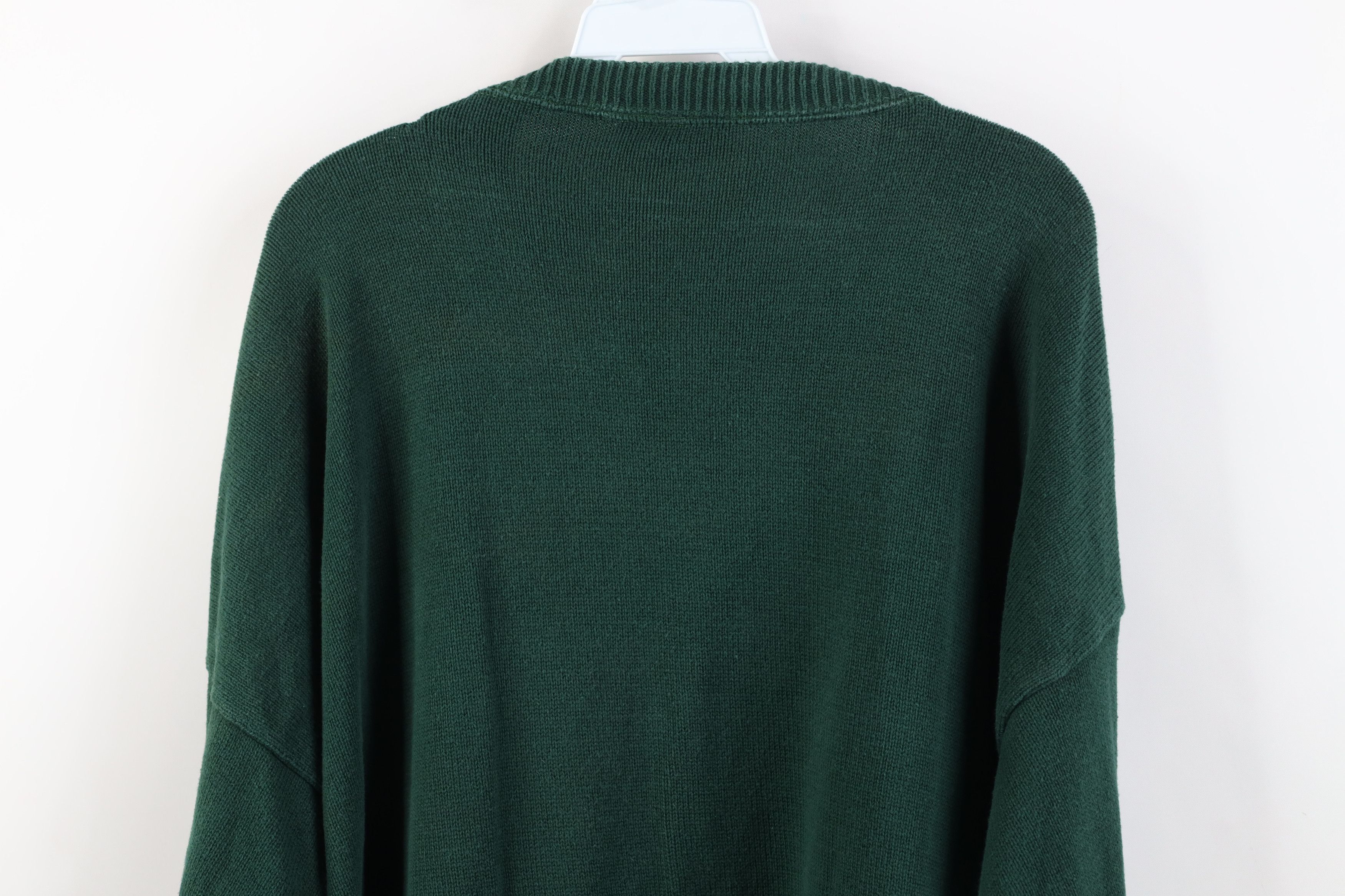 Vintage Vintage 90s Trout Club Fishing Knit Sweater Green USA Size US XXL / EU 58 / 5 - 13 Thumbnail